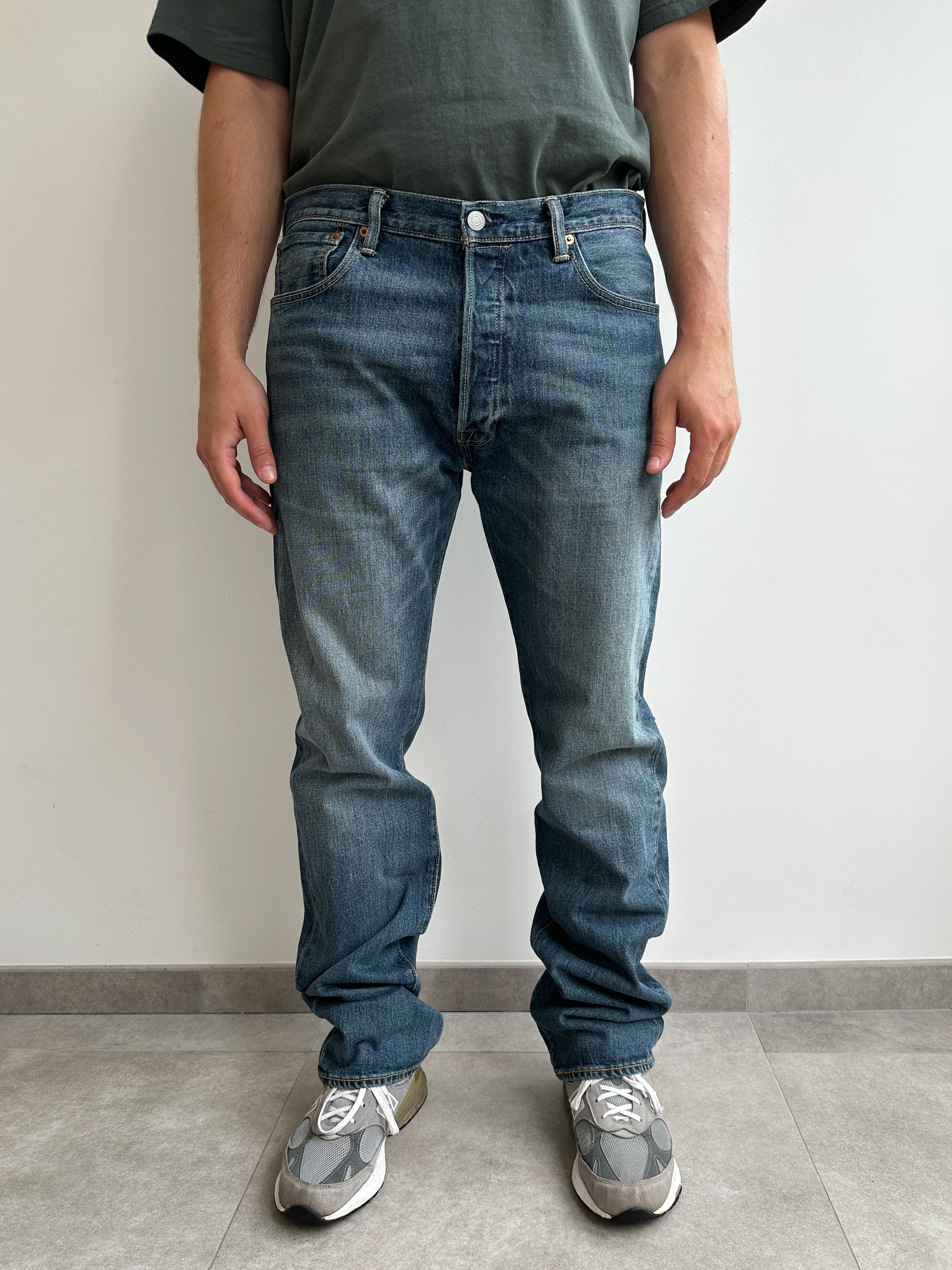 Levi's × Levi's Vintage Clothing Levi's 501 Blue Denim Pants Jeans 34x34 Size US 34 / EU 50 - 3 Thumbnail
