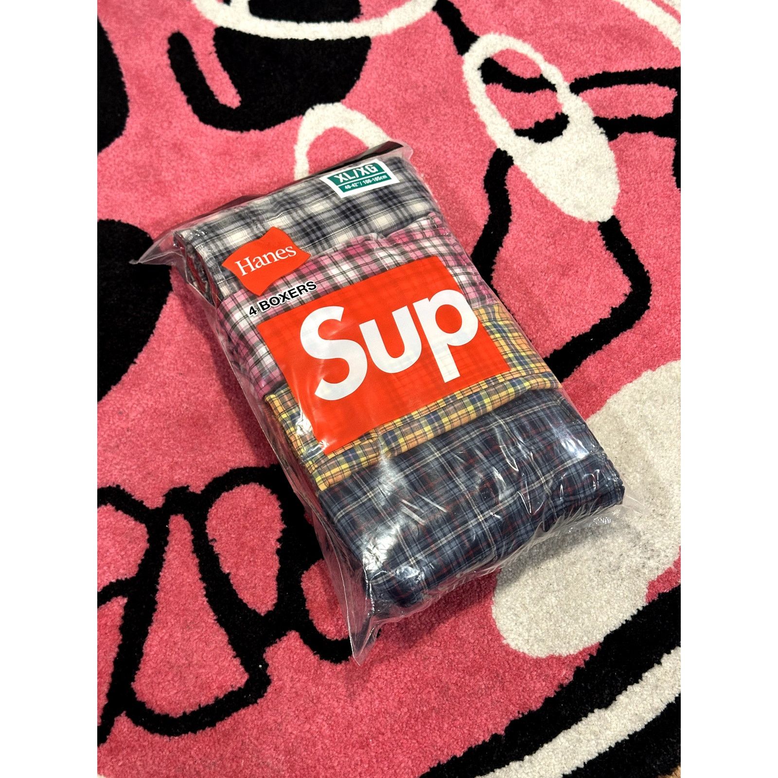 Supreme Supreme x Hanes Plaid Boxers (4 Pack) XL/XG | Grailed