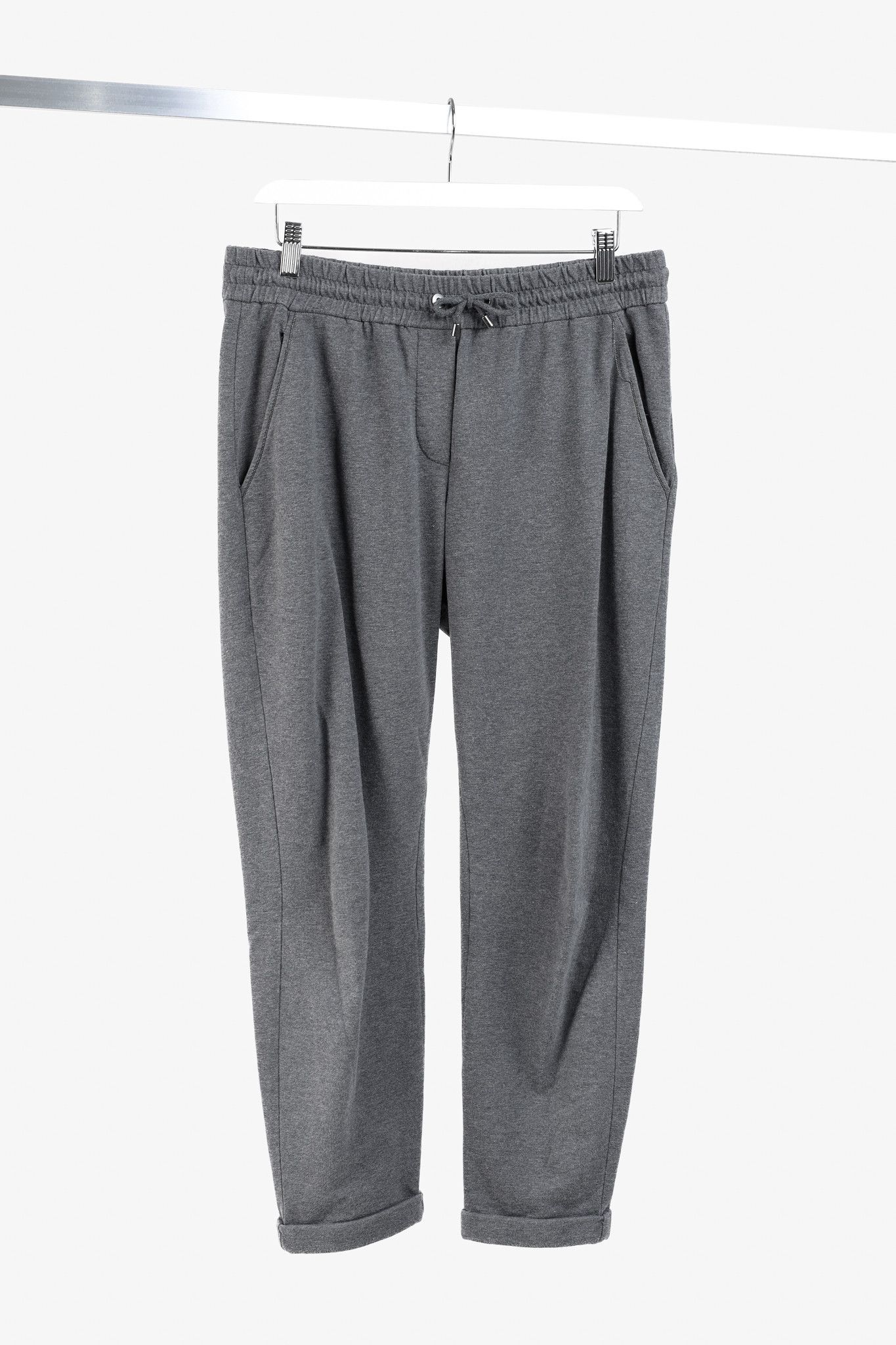Brunello Cucinelli Brunello Cucinelli SS20 Cotton Jersey Monili-Bead Sweatpants Size 31" - 1 Thumbnail