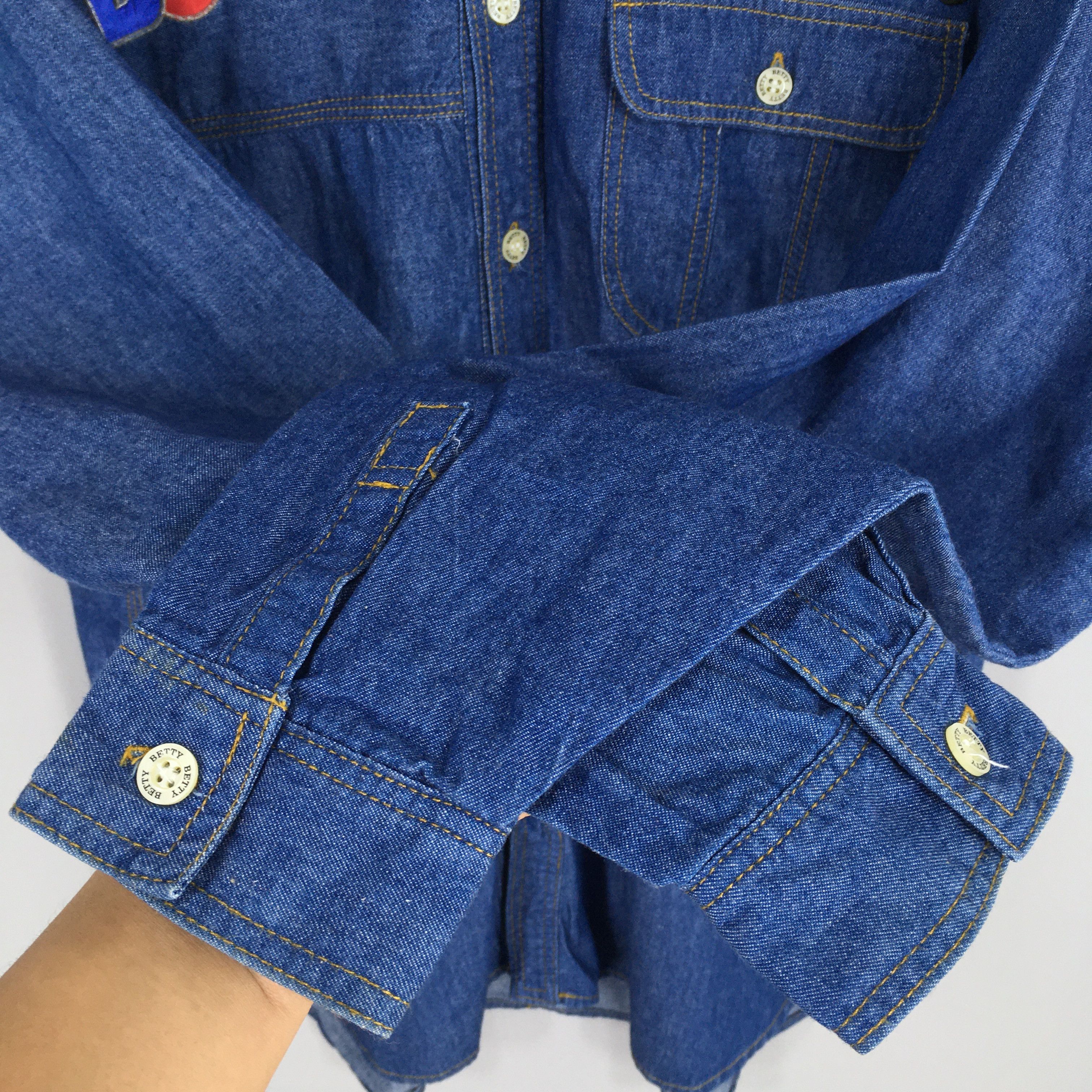 Disney × Vintage Vintage Betty Boop Denim Oxfords Shirt Medium Size US M / EU 48-50 / 2 - 7 Thumbnail