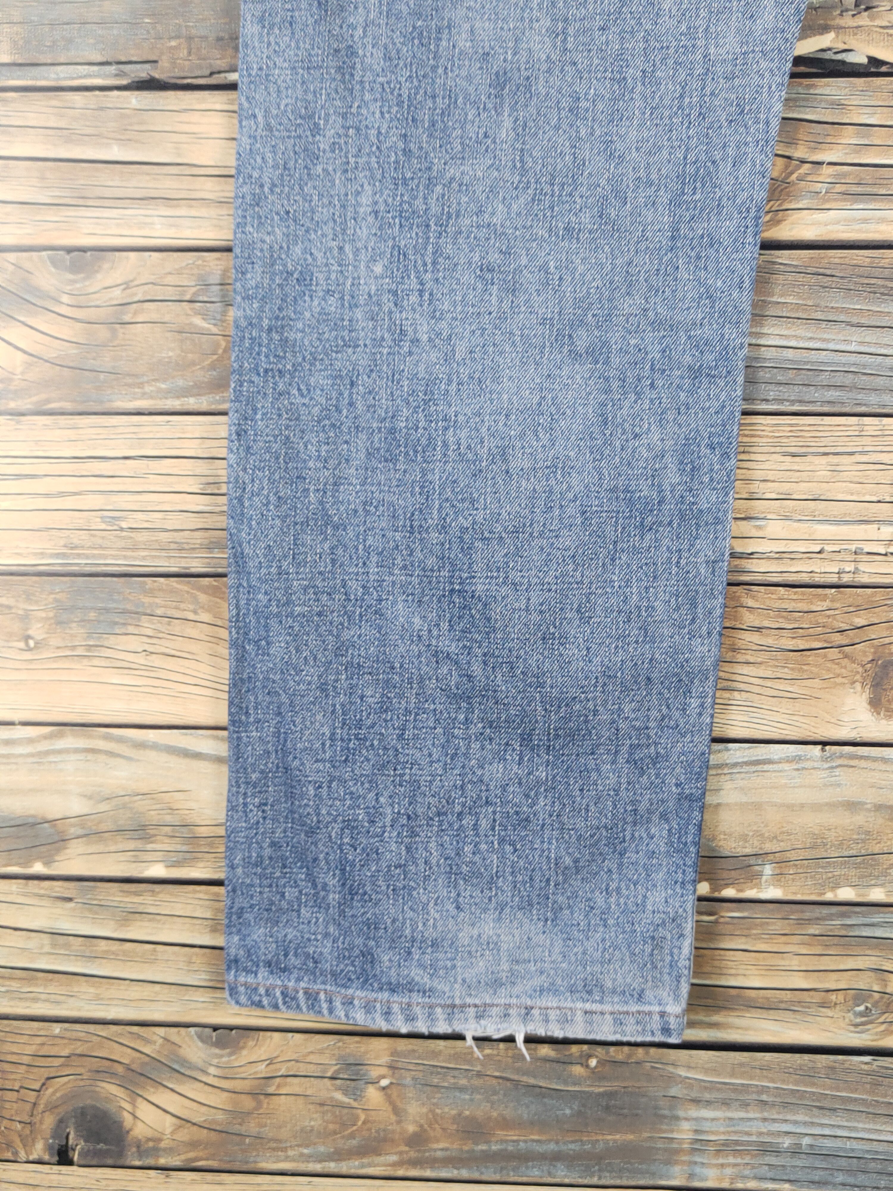 Vintage Bobson Blue Distressed Ripped denim Jeans #W1881 Size US 34 / EU 50 - 9 Thumbnail