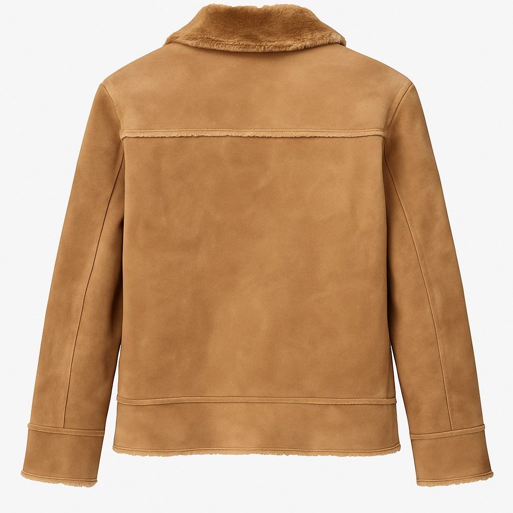 Japanese Brand Vintage MFE Faux Shearling Jacket - Men’s Tan Winter Size US S / EU 44-46 / 1 - 2 Thumbnail