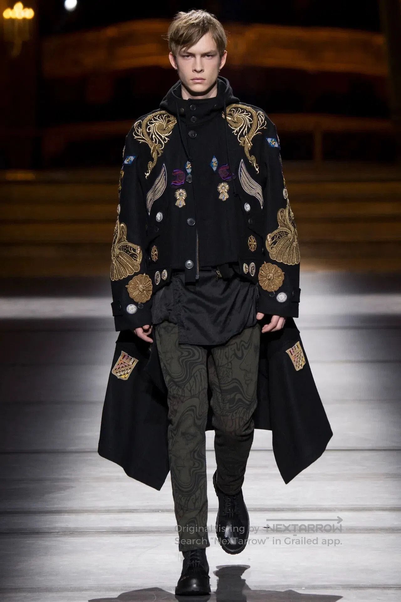 Dries Van Noten Dries Van Noten Wool Double-Breasted Coat. Size M / US 6-8 / IT 42-44 - 8 Thumbnail