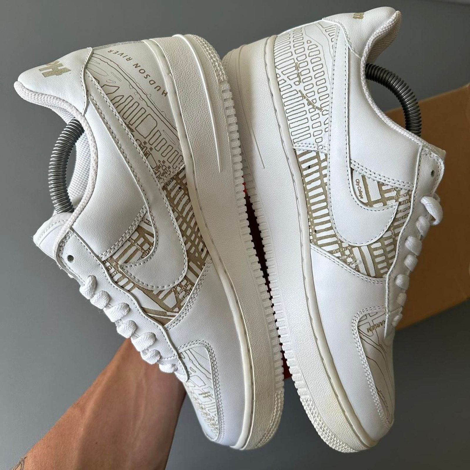 Nike Rare 2005 Nike Air Force 1 Low Premium Harlem White Sneaker Size US 9 / EU 42 - 3 Thumbnail