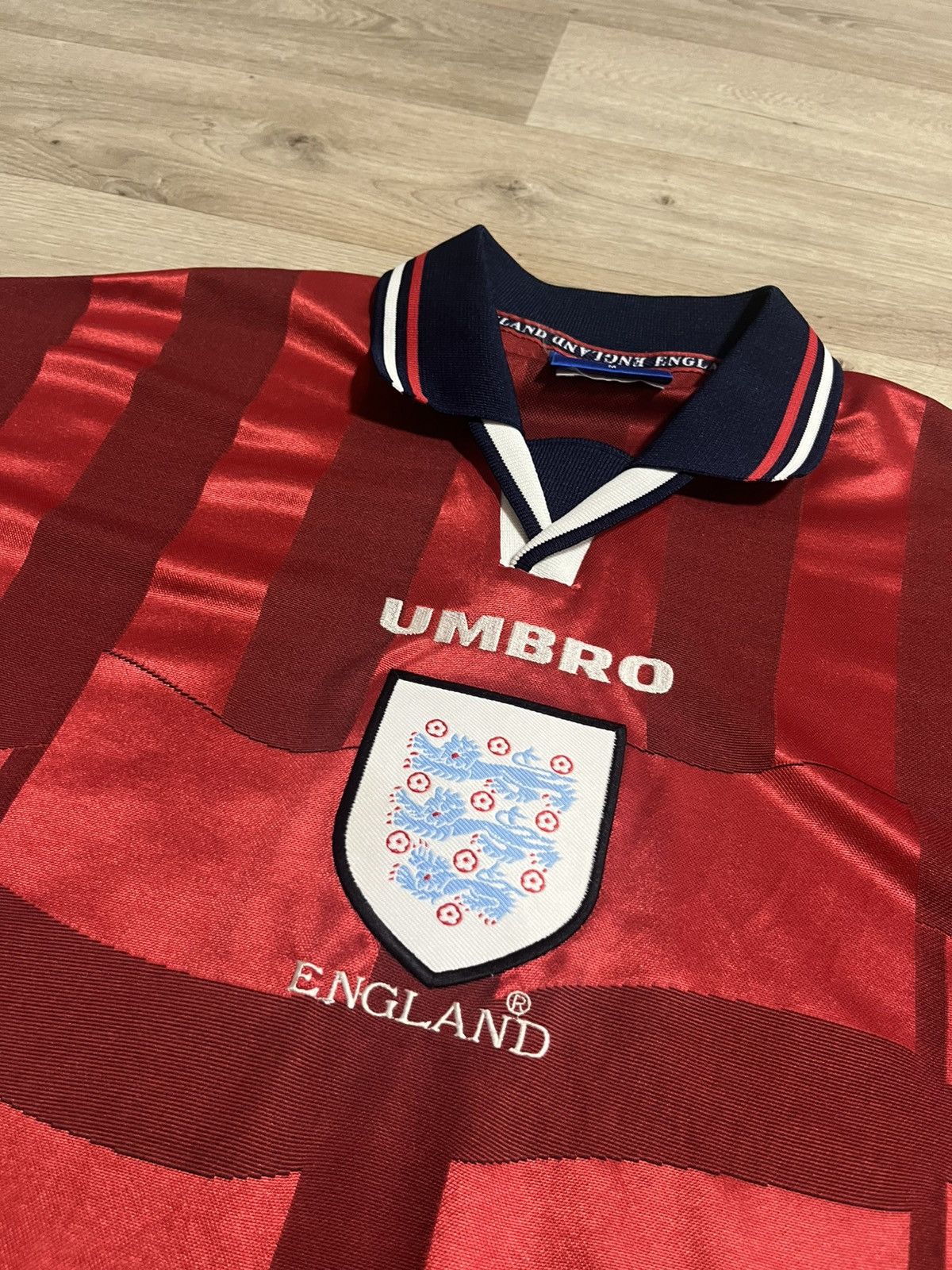 Umbro Vintage 90s Team England 1997-1999 Umbro Soccer Jersey Size US M / EU 48-50 / 2 - 2 Thumbnail