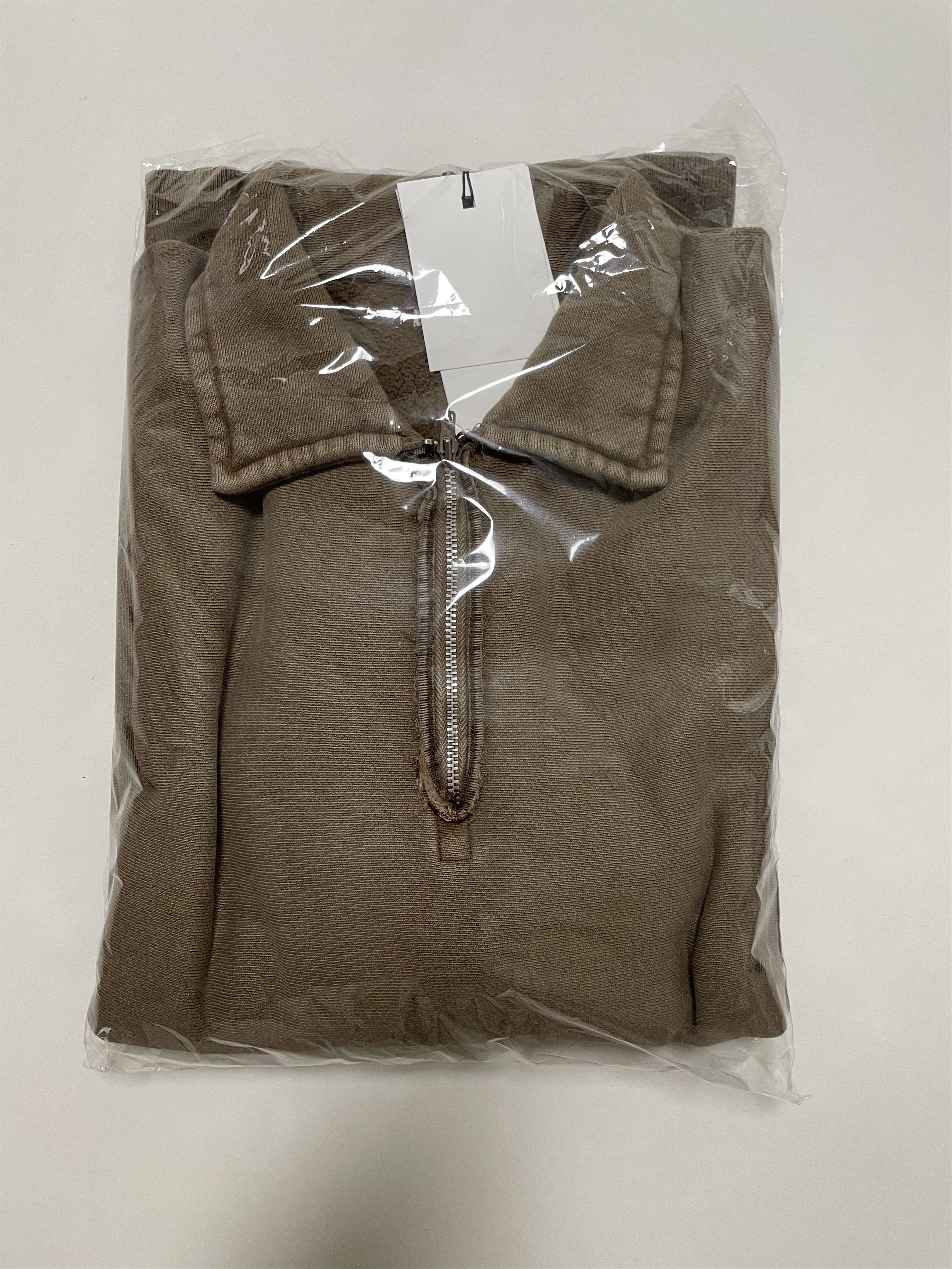 26SS Vintage half zip sweatshirt