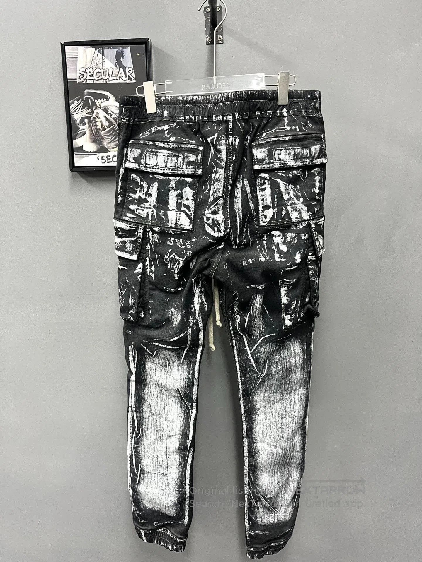 Rick Owens Rick Owens 21FW Painted Cargo Pants. Size US 42 / EU 58 - 7 Thumbnail