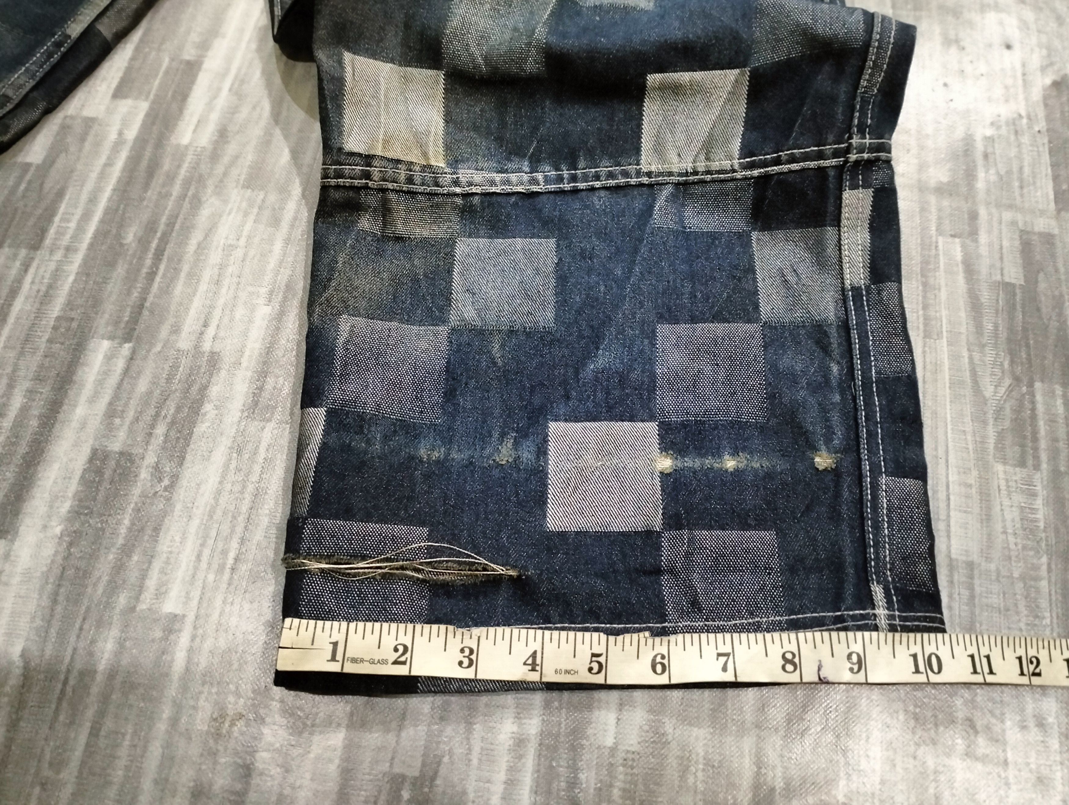 Pepe Jeans Pepe Jeans Baggy Pants Patchwork Design Distressed Pants Size US 35 - 22 Thumbnail