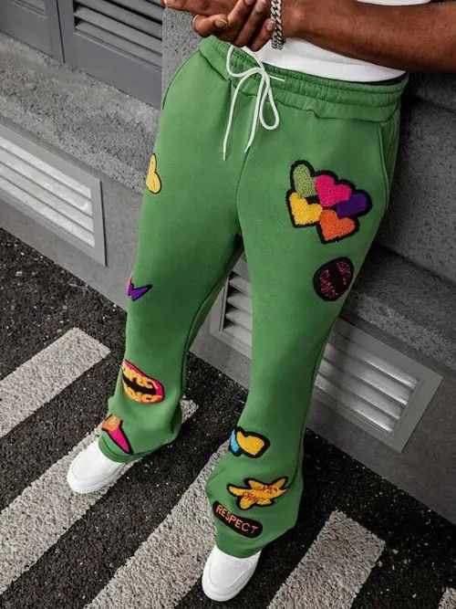 Japanese Brand Multi-Graphic Letter 3D Sweatpants drip Size US 34 / EU 50 - 1 Thumbnail