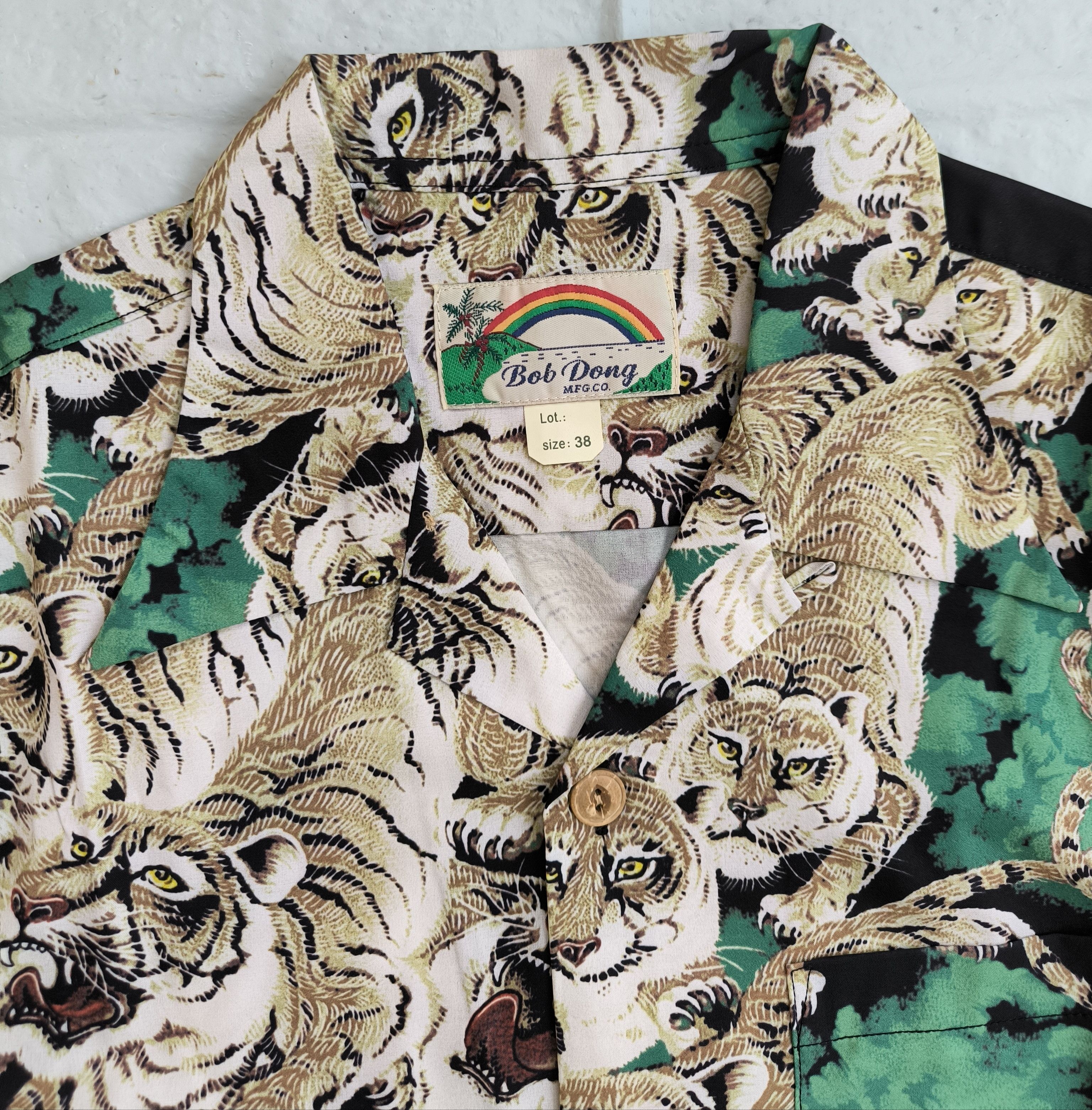 Japanese Brand BOB DONG hundred tigers hawaiian shirt Size US XS / EU 42 / 0 - 2 Thumbnail