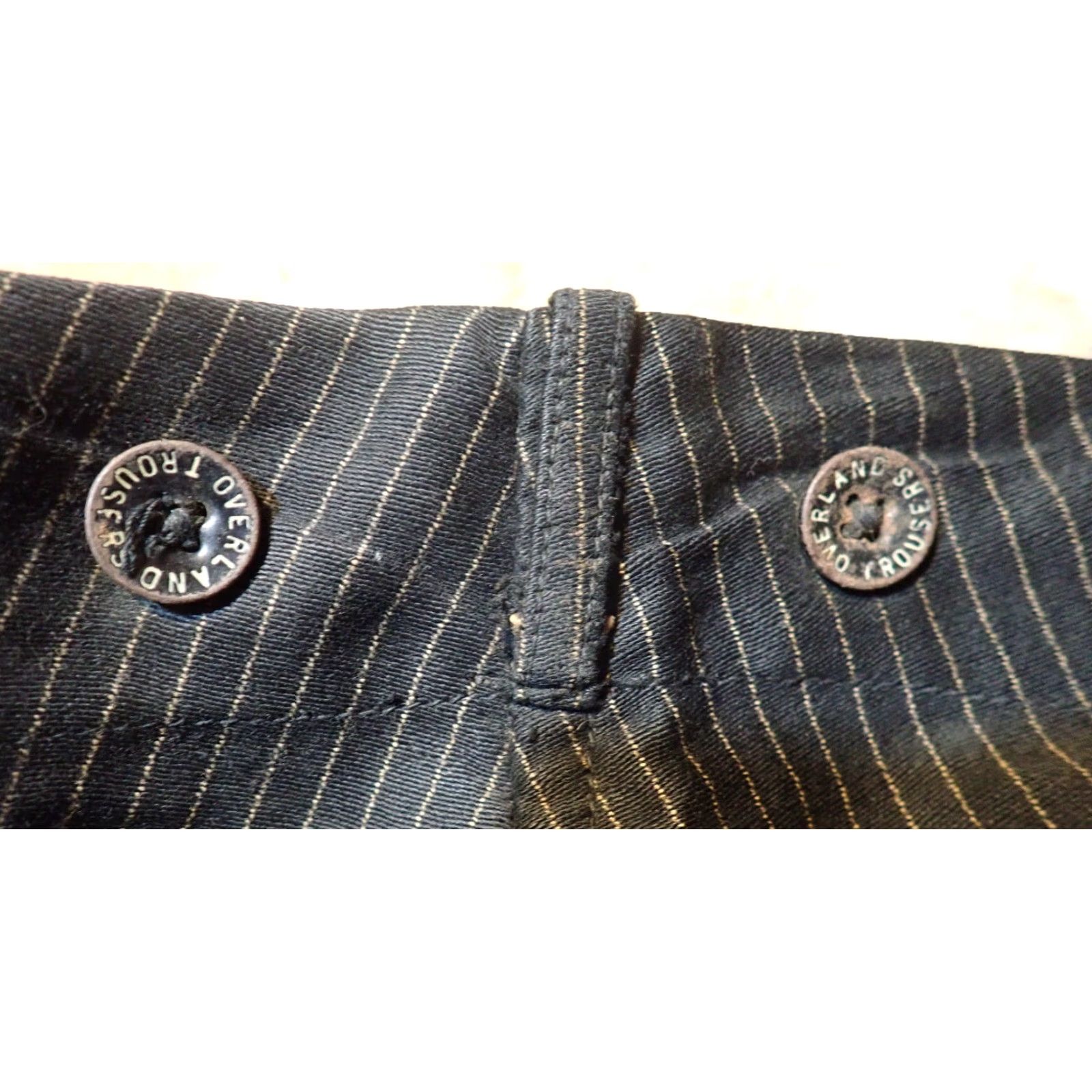 Vintage VINTAGE Overland Trouser Pants 38x29 Striped Moleskin Heavy Cotton Workwear Trousers Crown Overalls Men Size US 38 / EU 54 - 3 Thumbnail
