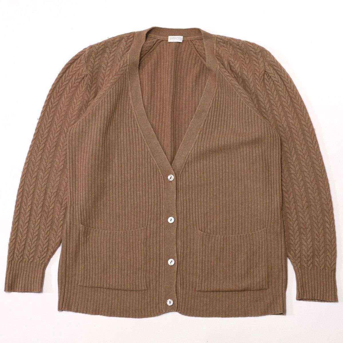 Brunello Cucinelli Rivamonti by Brunello Cucinelli Cable Knit Cardigan Sweater Size XL / US 12-14 / IT 48-50 - 4 Thumbnail