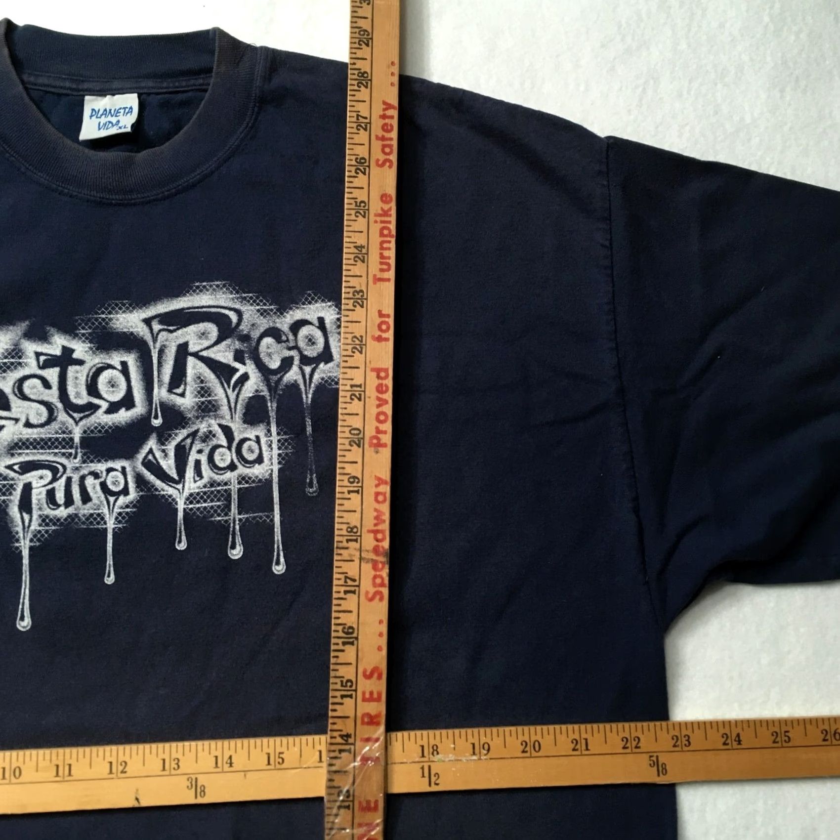 Vintage PURA VIDA T-Shirt Blue XL Adult GRAPHIC Beer Costa Rica, Cotton, Short Sleeve, Crew Neck, Unisex, Regular Fit Size US XL / EU 56 / 4 - 4 Thumbnail
