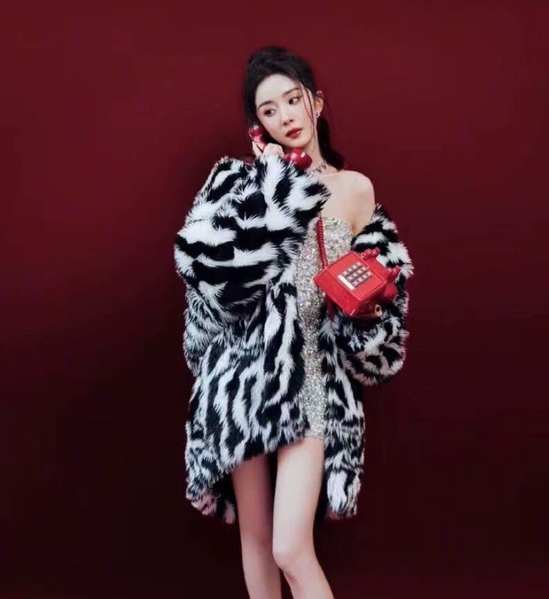 Gucci Gucci Size 36 23 color-blocked zebra-print mink fleece coat Size US XS / EU 42 / 0 - 8 Thumbnail