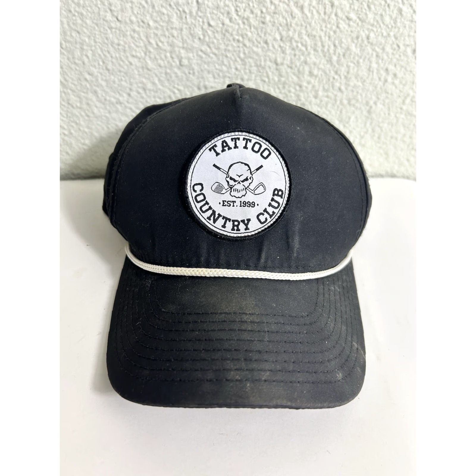 Vintage Tattoo Country Club SnapBack Baseball Hat Black Golf Adjustable Men Adult Adjustable Hat Size ONE SIZE - 2 Thumbnail