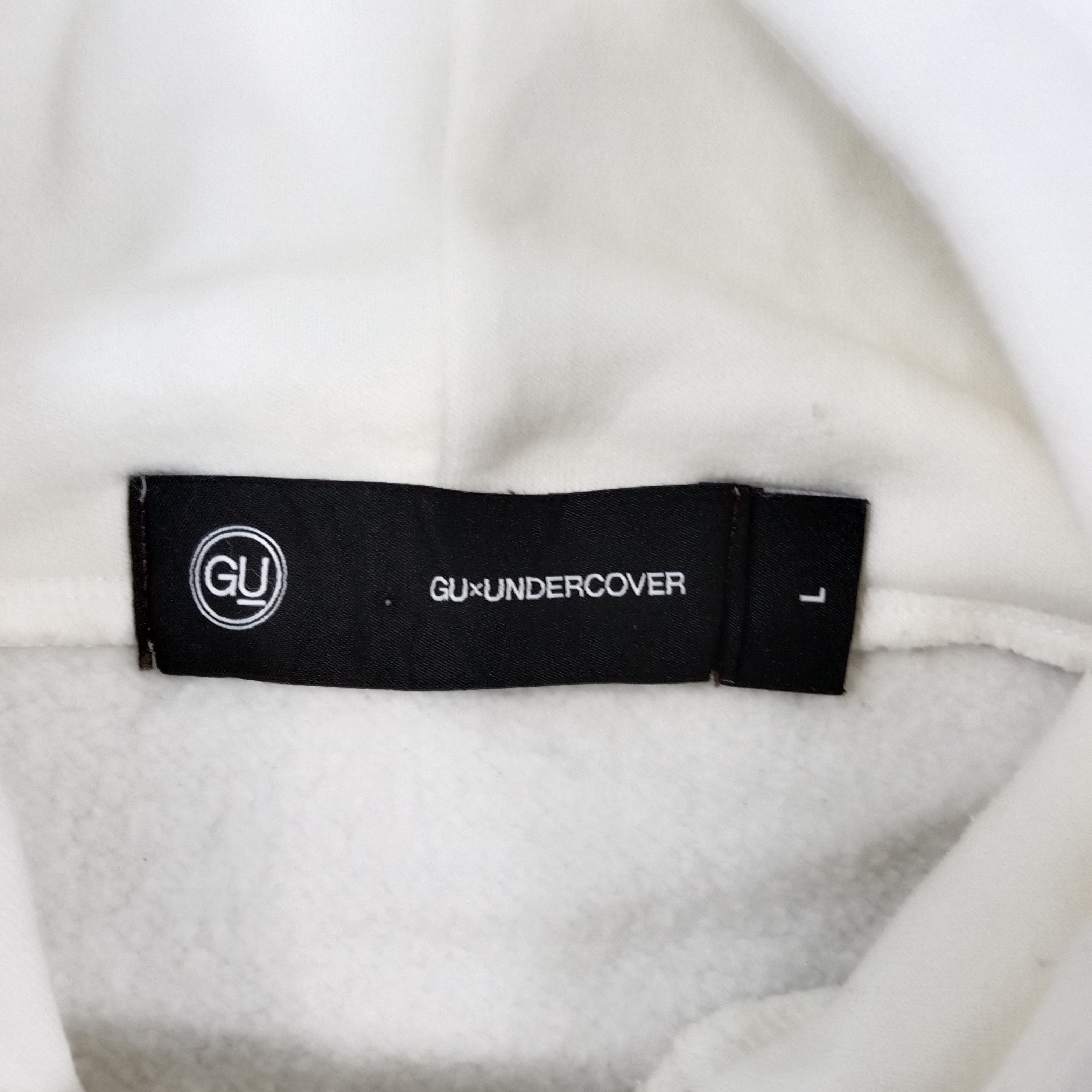 GU × Undercover × Vintage Gu x Undercover Japanese Brand Custom Logo Hoodies C218N9 Size US L / EU 52-54 / 3 - 3 Thumbnail