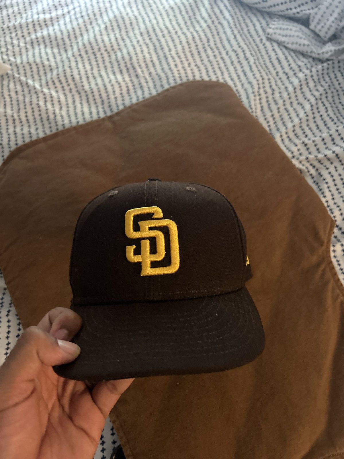 New Era New Era 7 3/8 Padres Hat- Dark Brown Size ONE SIZE - 1 Thumbnail