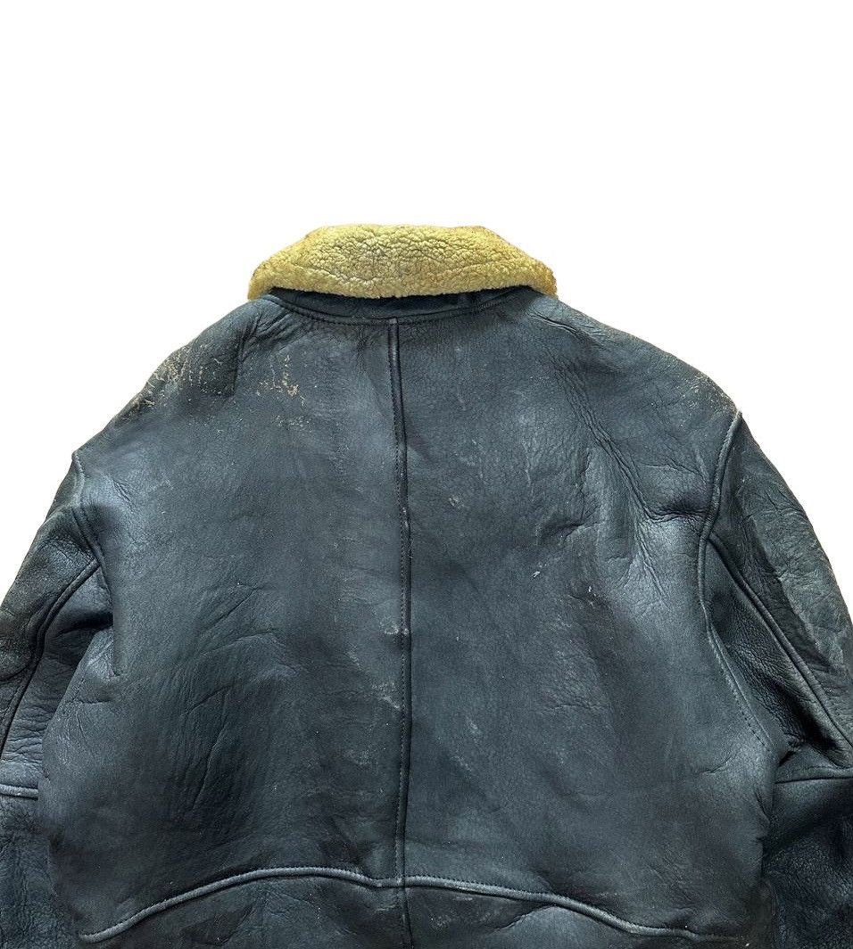 Vintage Roberto Massini Shearling Leather Jacket Size US M / EU 48-50 / 2 - 12 Thumbnail