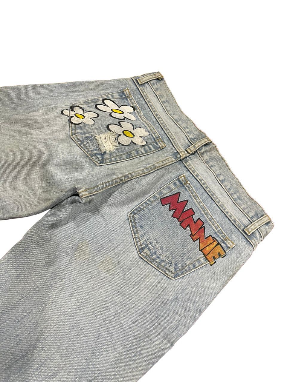 If Six Was Nine × Le Grande Bleu (L.G.B.) Disney x International World Jeans Japan Painter Minnie Jean Size US 32 / EU 48 - 16 Thumbnail