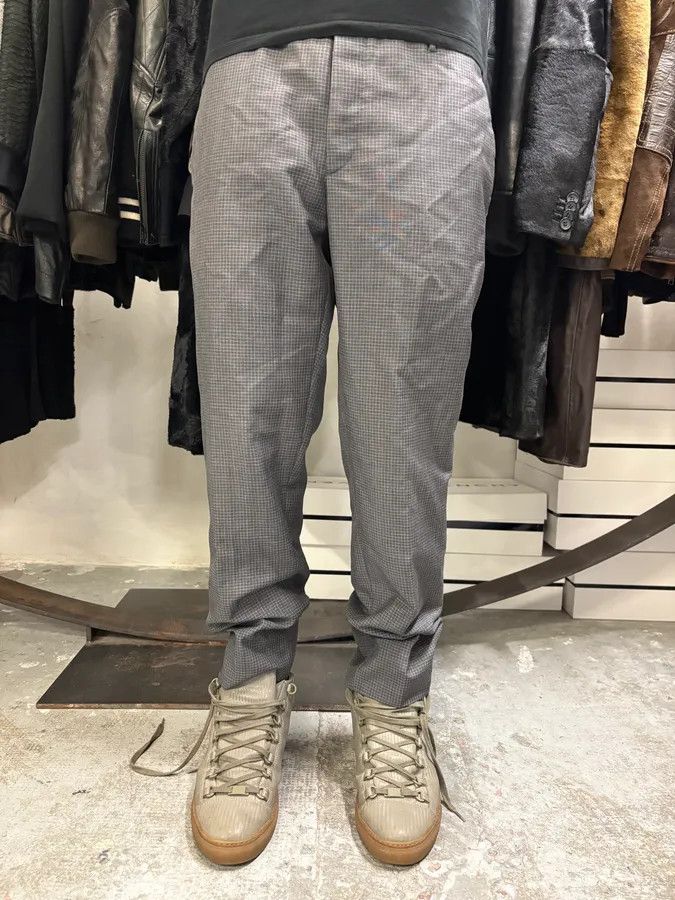 Prada AW2015 Prada Grey Wool Checked Minimalist Tailored Pants Size US 31 - 2 Thumbnail