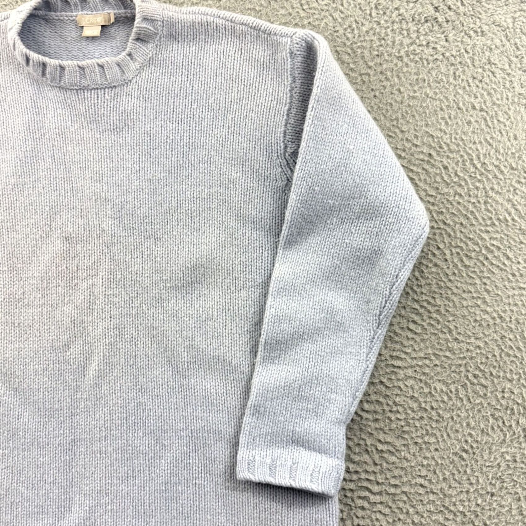 J.Crew VINTAGE? No. (But original says Non-vintage) J Crew Sweater Womens Medium Blue Long Sleeve Knit Academia Preppy Wool Pullover Size M / US 6-8 / IT 42-44 - 5 Thumbnail