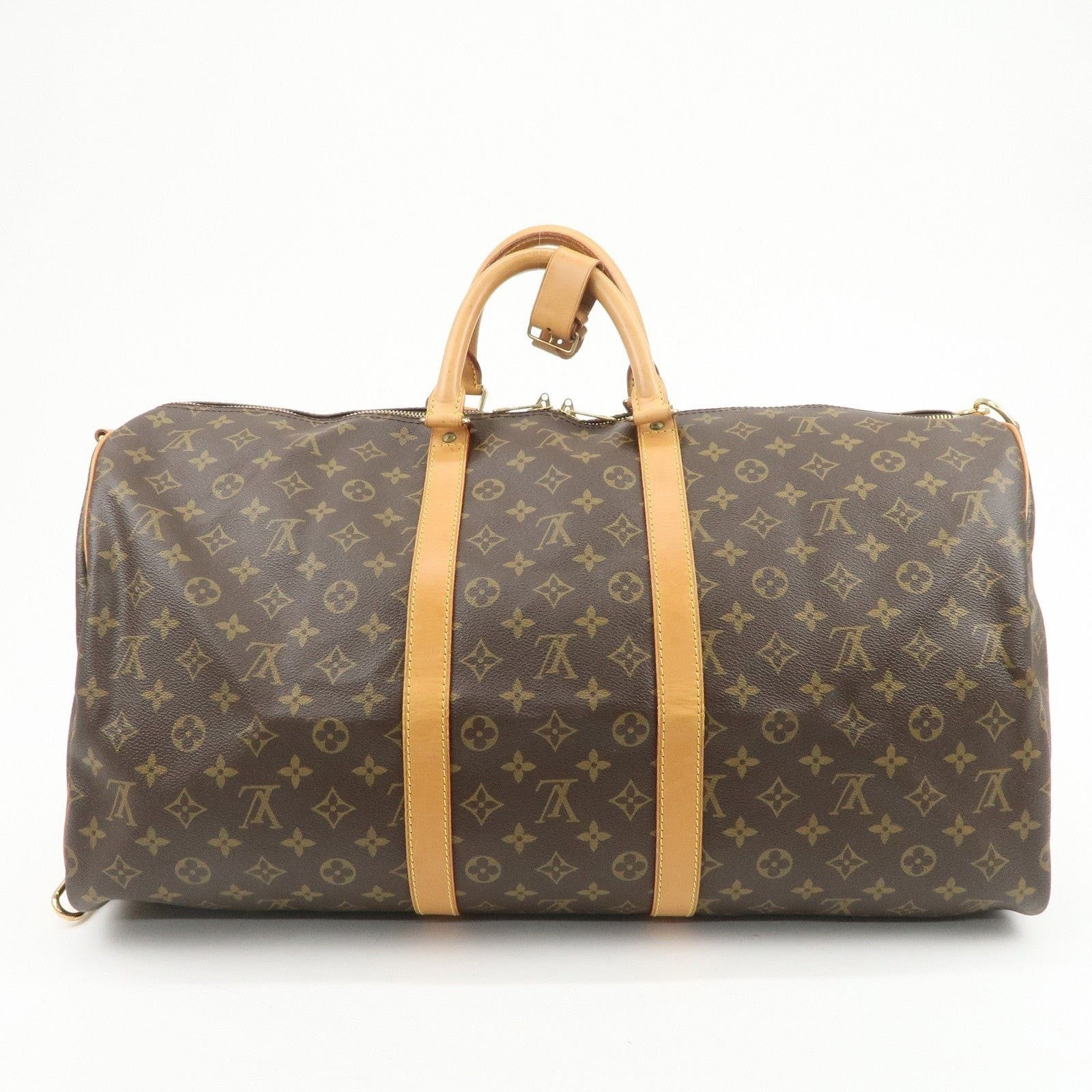 Louis Vuitton Louis Vuitton Monogram Keepall Bandouliere 55 Duffle Bag Size ONE SIZE - 2 Thumbnail