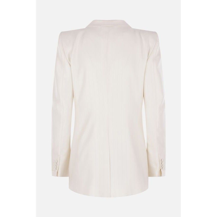 Tom Ford TOM FORD Cream Wool/Silk Double-Breasted Jacket New & Authen Size XS / US 0-2 / IT 36-38 - 2 Thumbnail