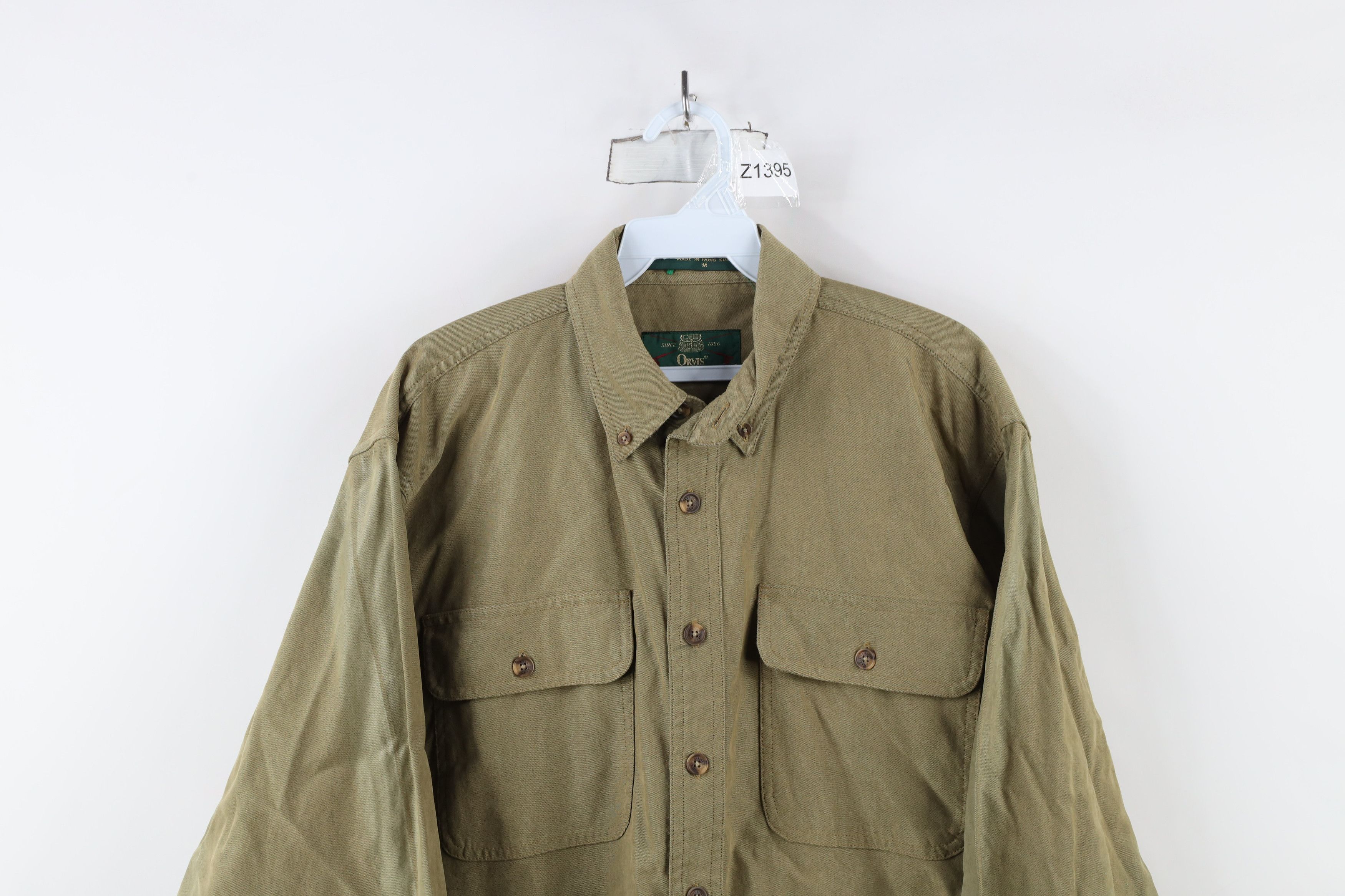 Orvis × Vintage Vintage 90s Orvis Heavyweight Microfiber Button Down Shirt Size US M / EU 48-50 / 2 - 2 Thumbnail