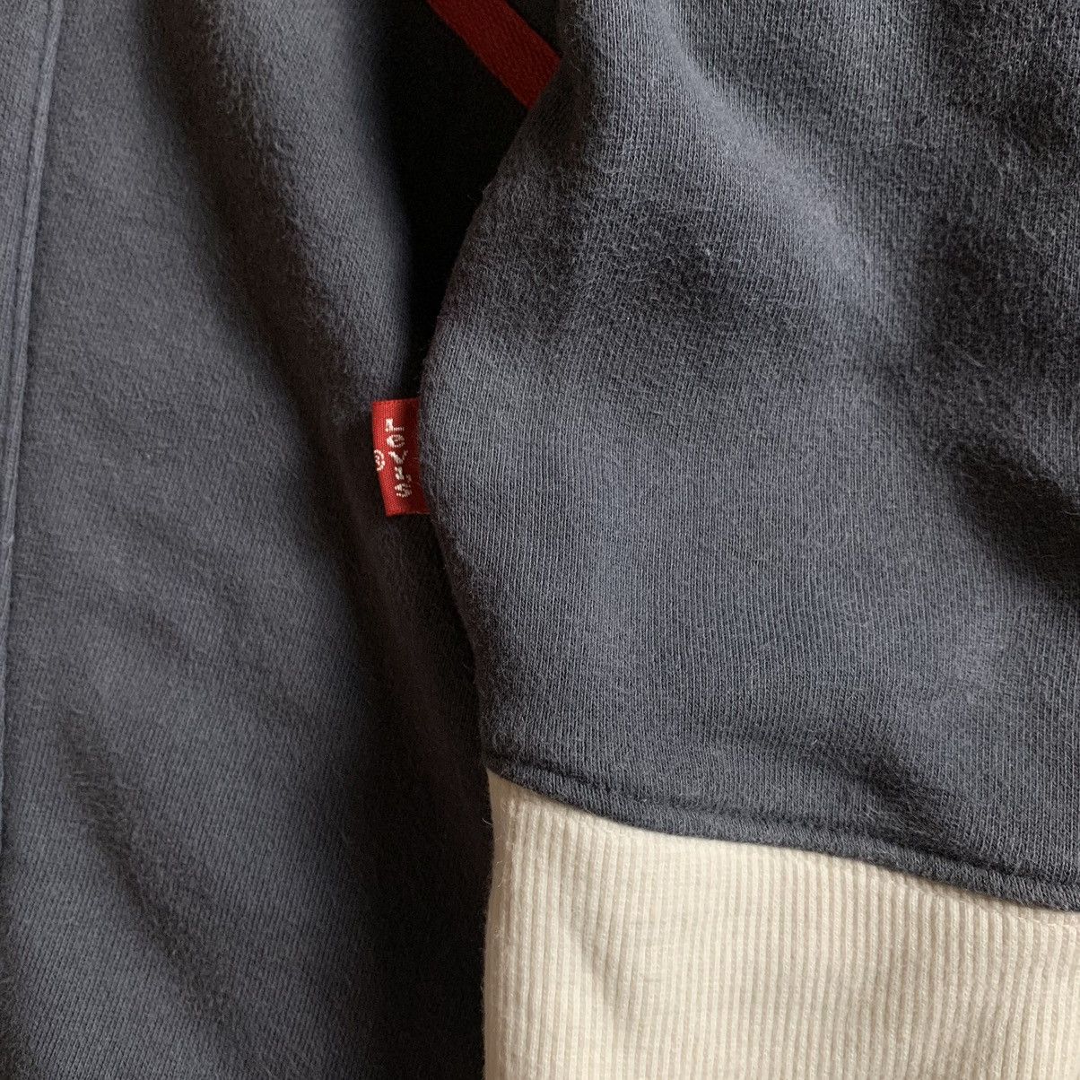 Levi's 2000s Levi’s Enginereed Jeans 1/4 Zip Hoodie Big Logo Size US L / EU 52-54 / 3 - 12 Thumbnail