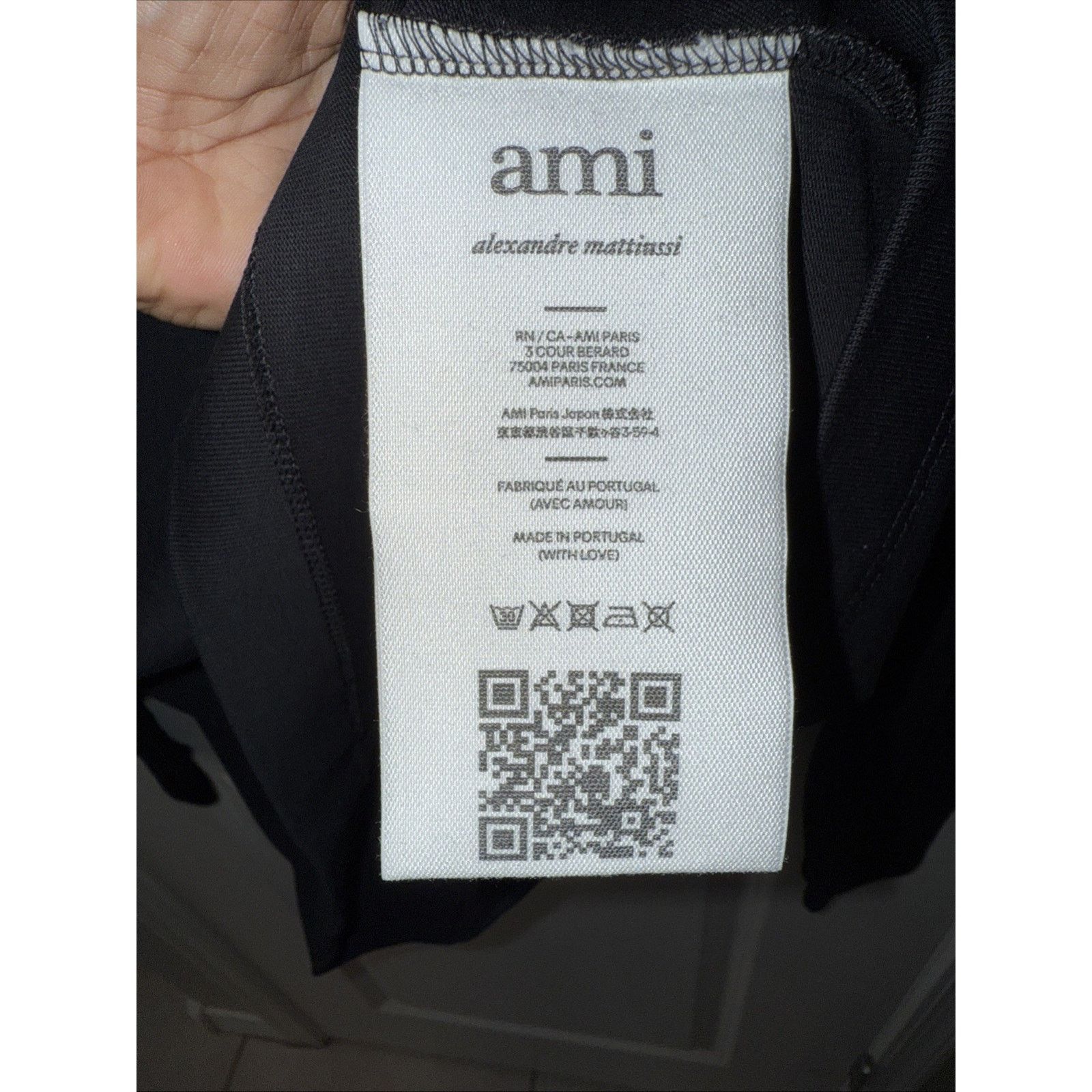 AMI AMI Black Round Neck Sweatshirt with Logo Size Xs Size XS / US 0-2 / IT 36-38 - 4 Thumbnail