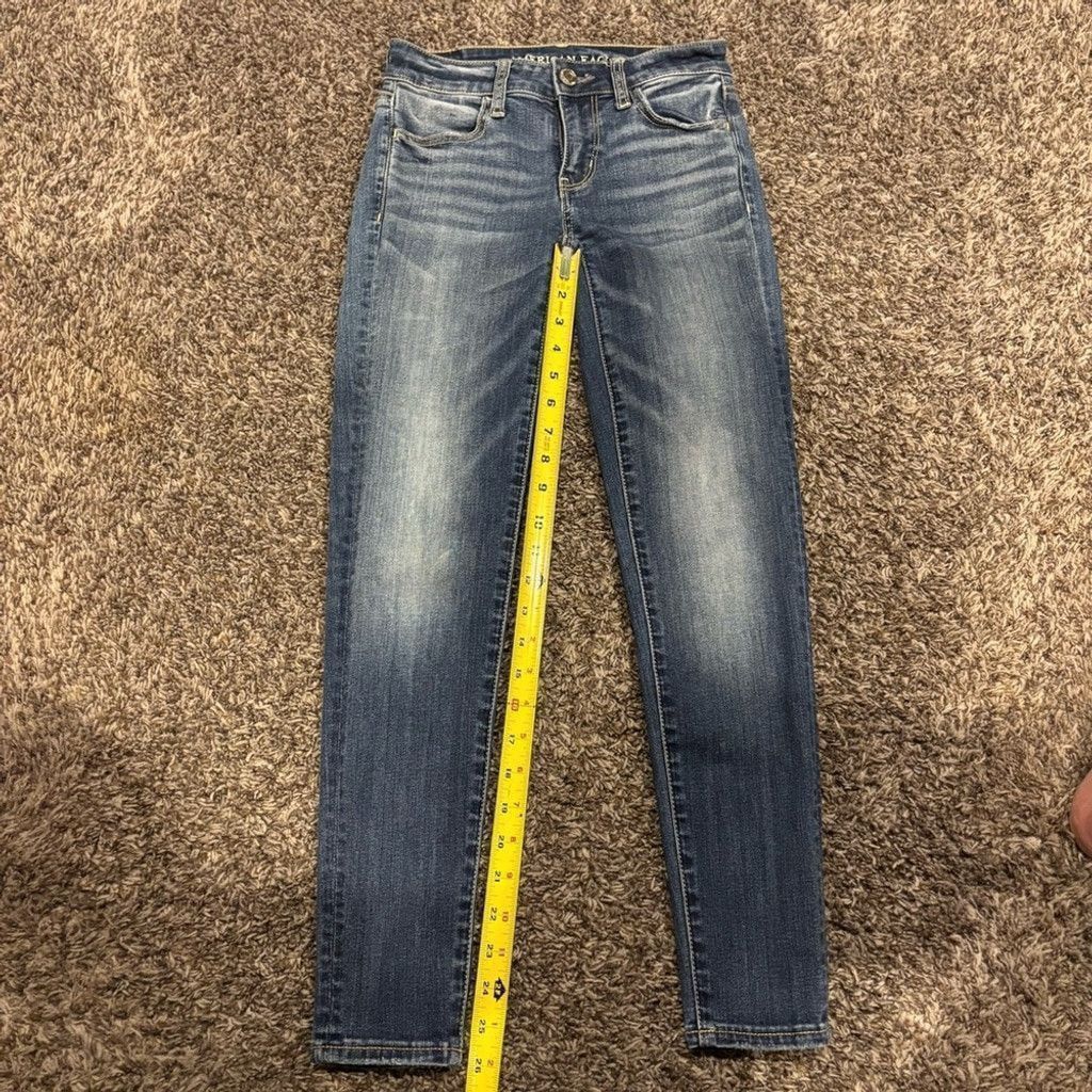 American Eagle Outfitters American Eagle Outfitters Classic Blue Jegging Jeans Size 24" / US 00 / IT 34 - 7 Thumbnail