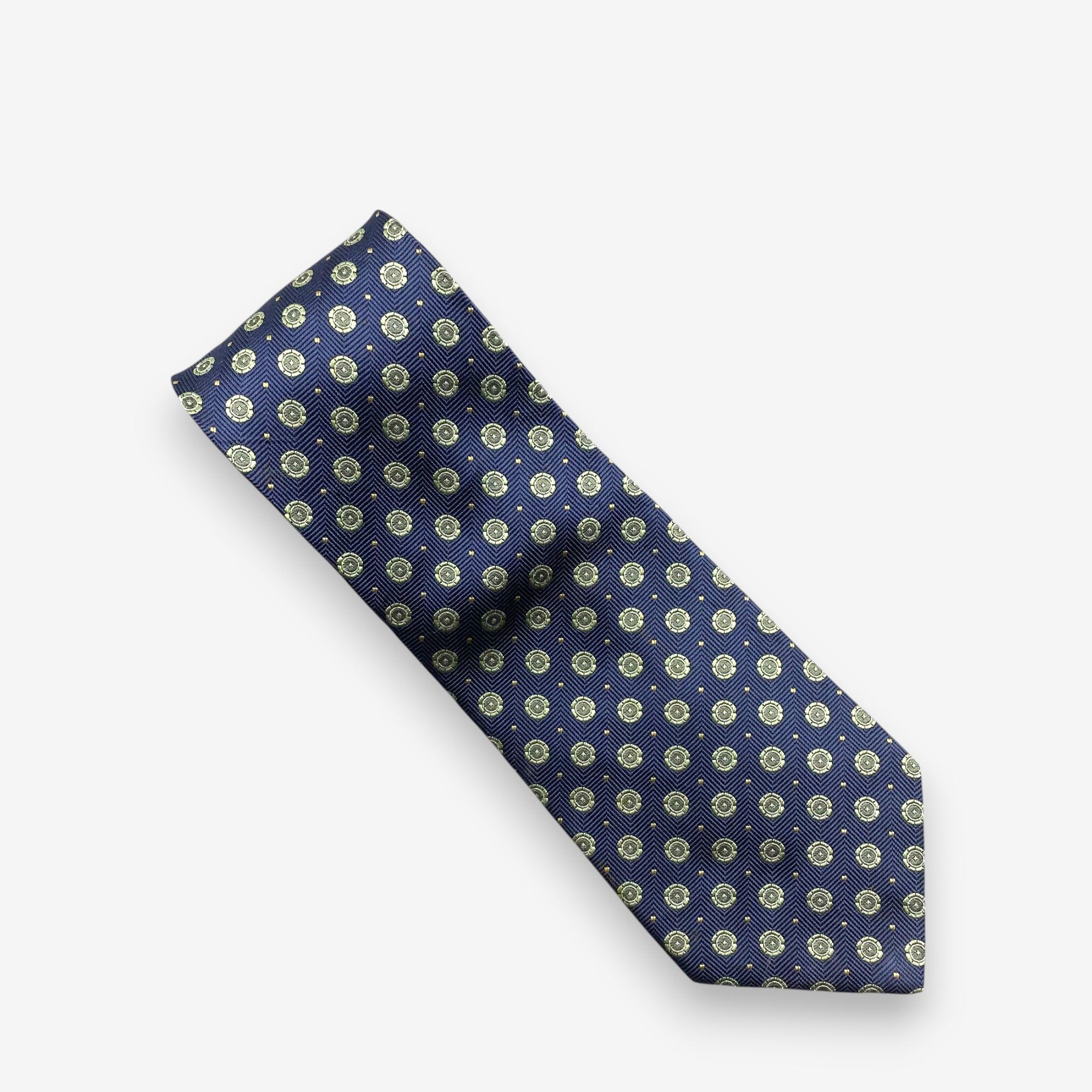 DAKS Vintage Daks SILK Necktie Cravate Pure Silk Neck Tie Size ONE SIZE - 2 Thumbnail
