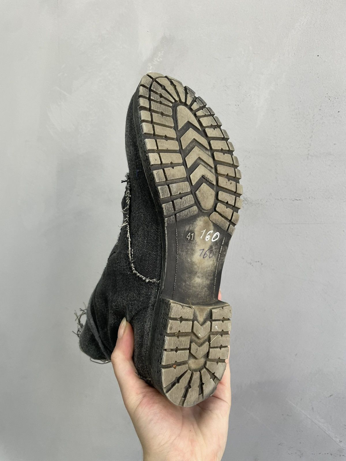 Japanese Brand Vintage Grey Distressed denim guidi style Up Boots Size 41 Size US 8 / EU 41 - 10 Thumbnail