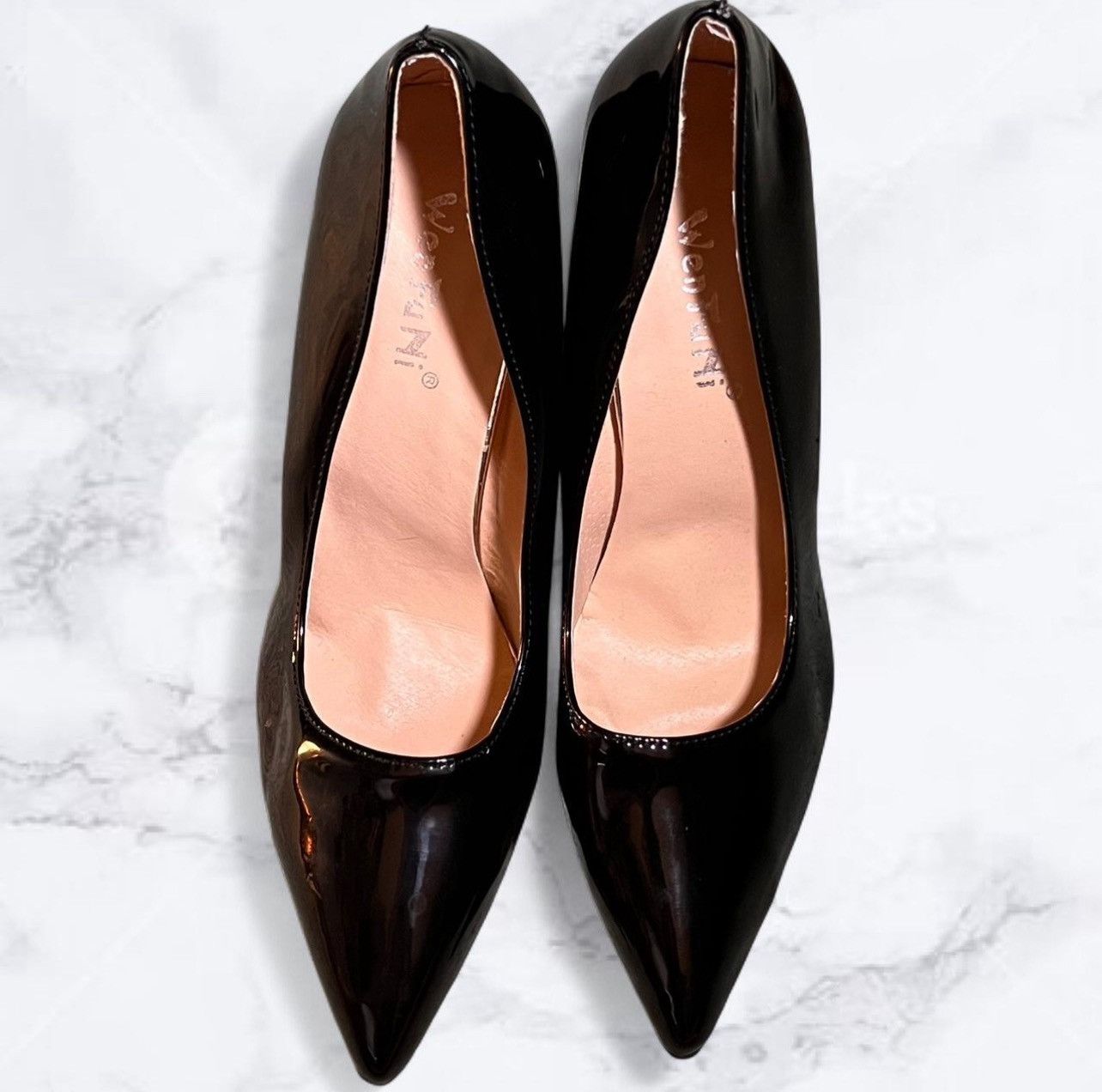 Other Black patent leather pointed toe pumps Size US 10 / IT 40 - 2 Thumbnail