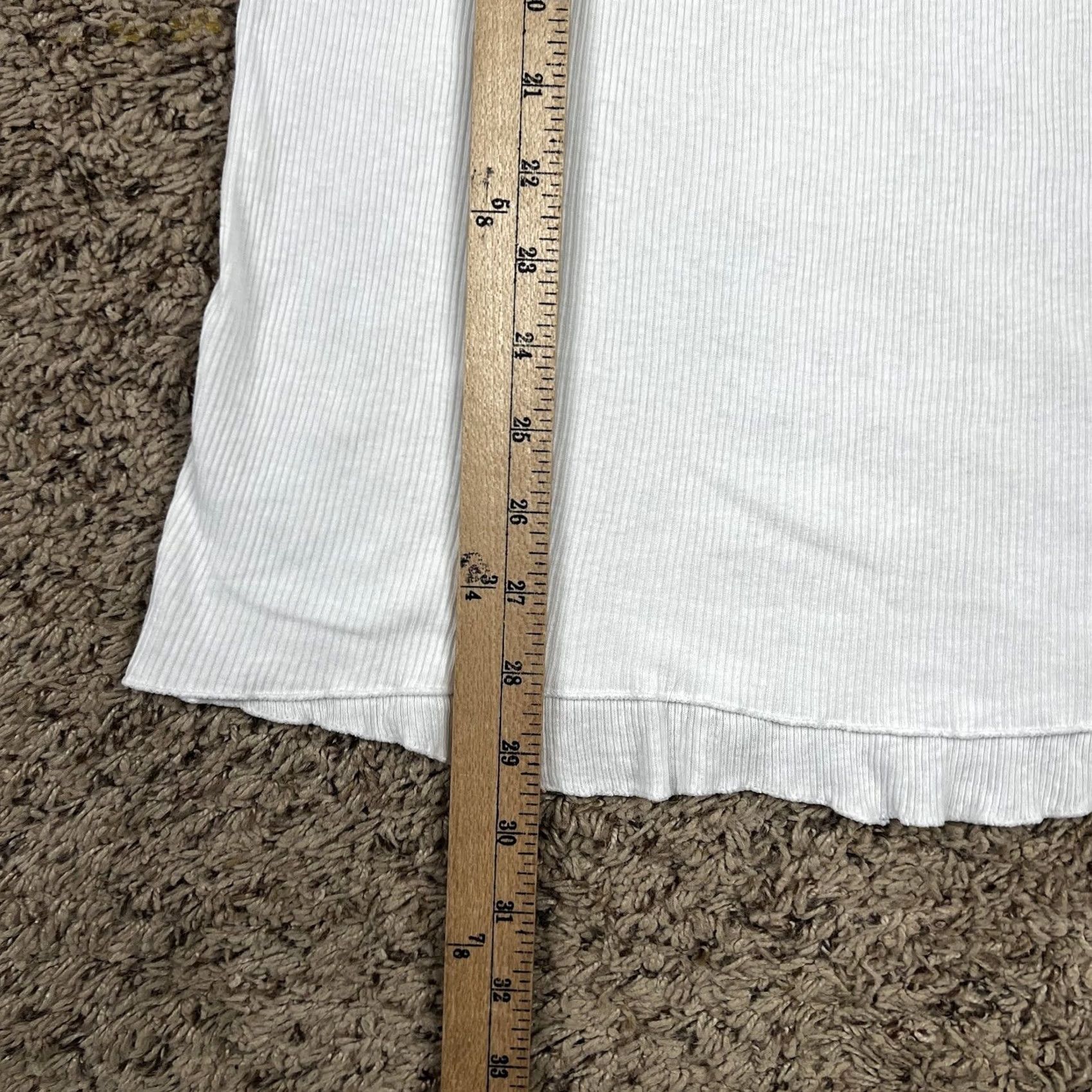 Jockey VINTAGE Jockey Tank Top Shirt XL Tall 100% Cotton Made USA Undershirt Unisex Adults Slim Fit White 90s Shirt Men Women Size US XL / EU 56 / 4 - 6 Thumbnail
