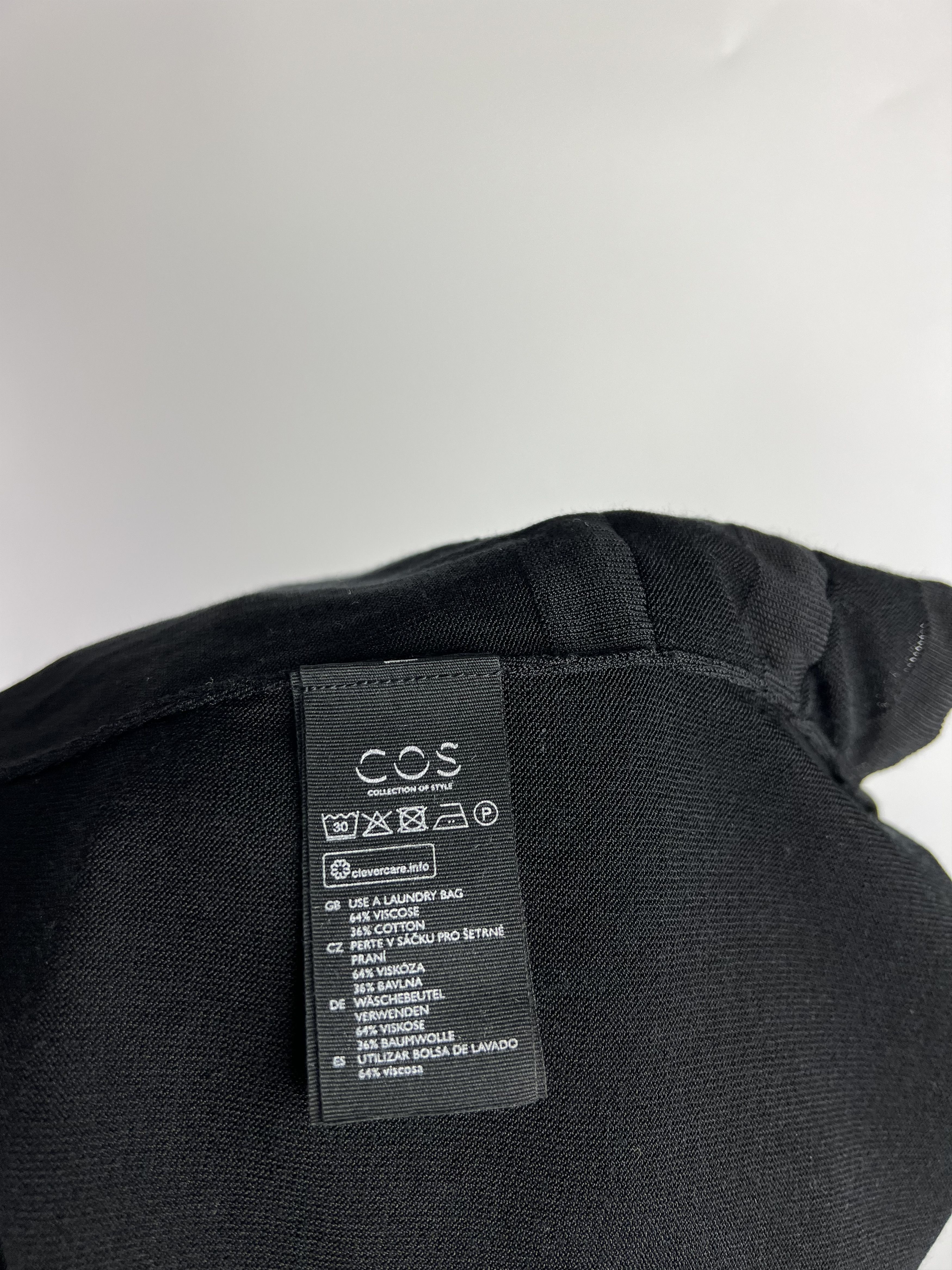 Cos COS Tunic Long Back Oversized Black Bondage Size XS Size XS / US 0-2 / IT 36-38 - 8 Thumbnail