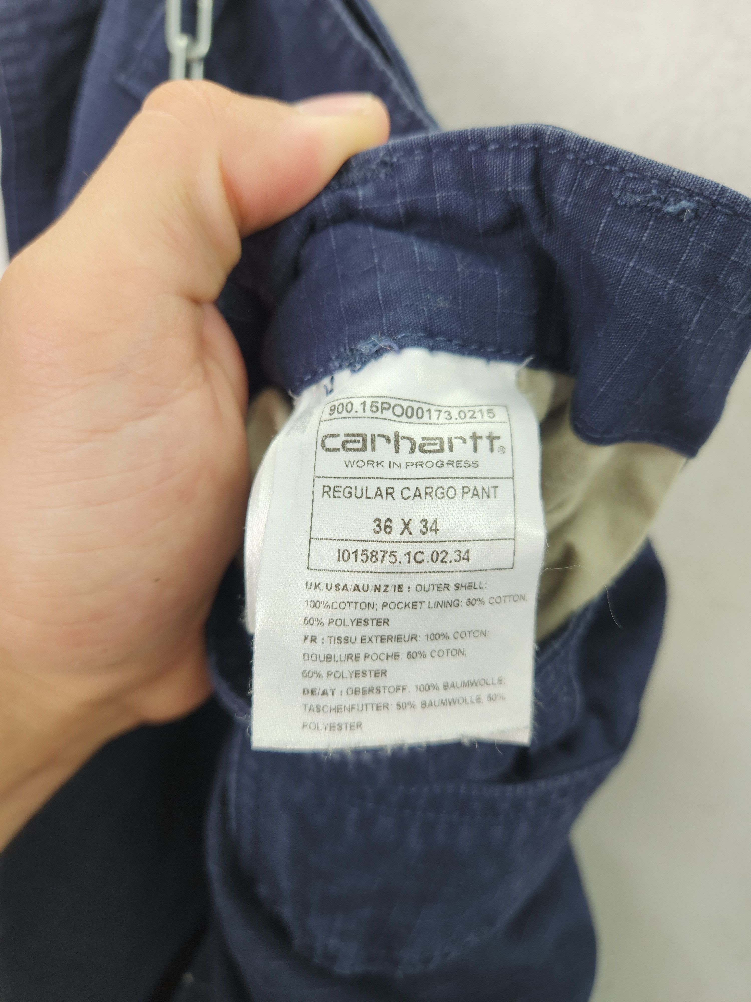 Carhartt Carhartt work in progress regular cargo pants blue Size US 36 / EU 52 - 8 Thumbnail