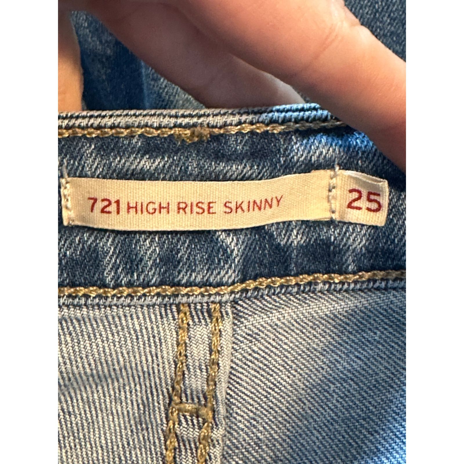 Levi's Levi Strauss 721 high rise distressed jeans size 25 - 2 Size 26" / US 2 / IT 38 - 4 Thumbnail