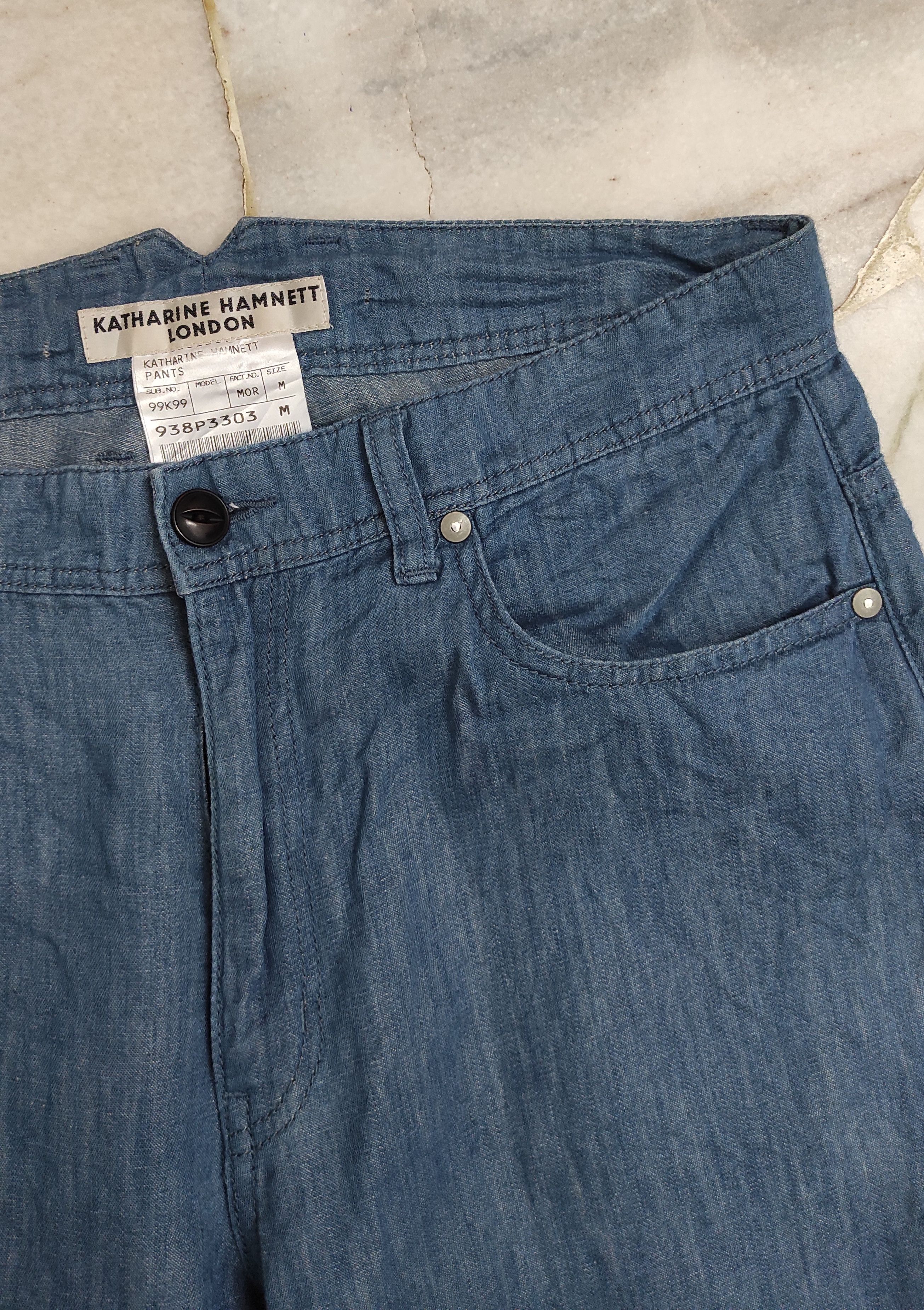Katharine Hamnett London AW 1999 KATHERINE HAMNET LONDON COTTON LINEN PANTS Size US 31 - 7 Thumbnail