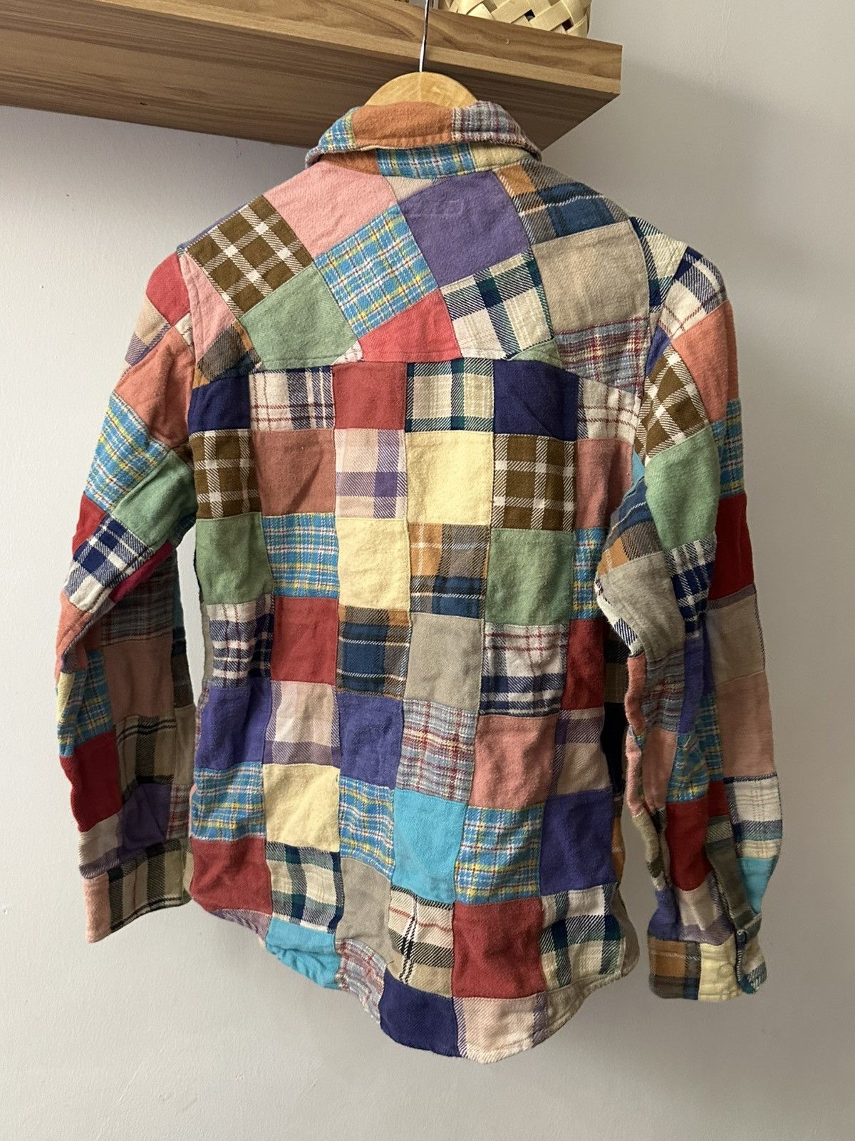 Japanese Brand × Sugar Cane Cube Sugar Japan Patchwork Single Pocket Button Up Shirt Size US M / EU 48-50 / 2 - 8 Thumbnail