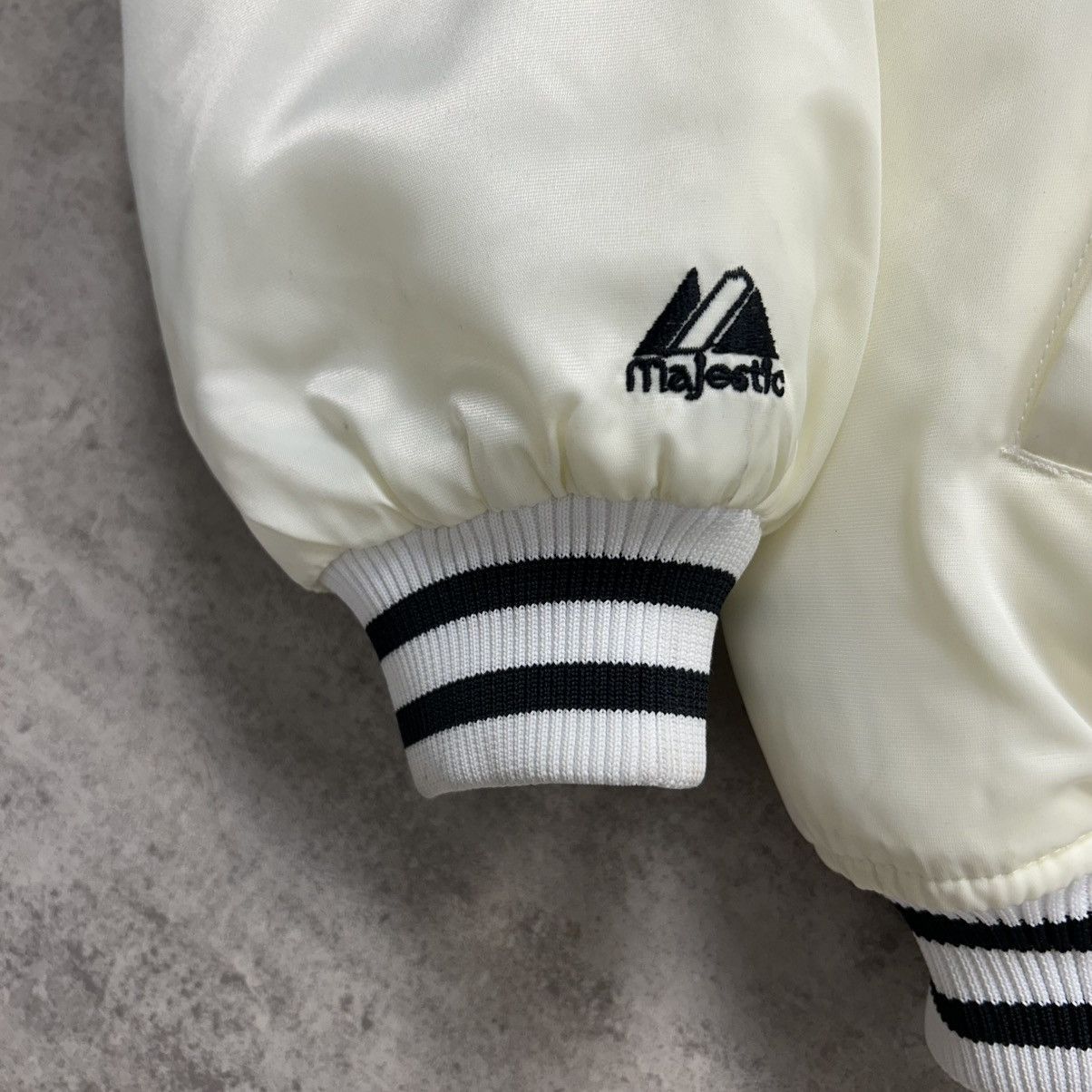 Majestic × NFL × Vintage RARE VTG 00s NFL OAKLAND RAIDERS SATIN BOMBER JACKET Size US XL / EU 56 / 4 - 4 Thumbnail