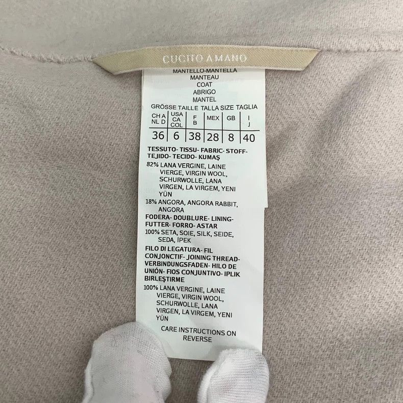 Max Mara Max Mara Light grey double-breasted wool coat with lapels Size M / US 6-8 / IT 42-44 - 7 Thumbnail