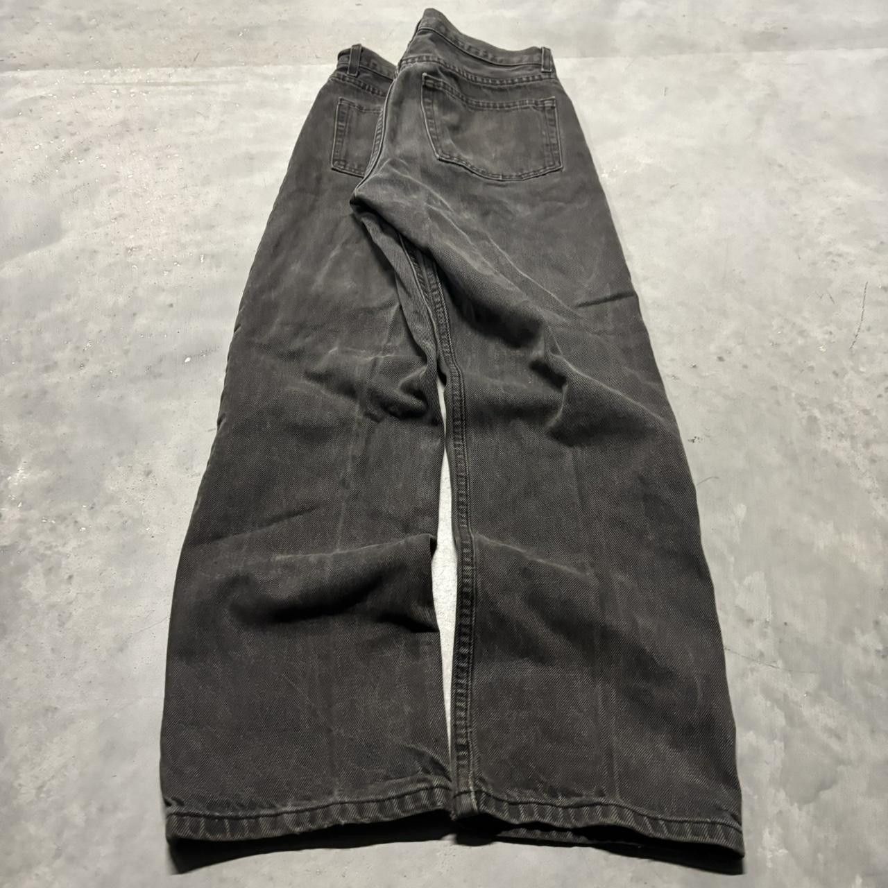 Japanese Brand × Vintage Crazy Vintage Y2K/2000s Grunge Faded Black Denim Jeans! Size US 32 / EU 48 - 4 Thumbnail
