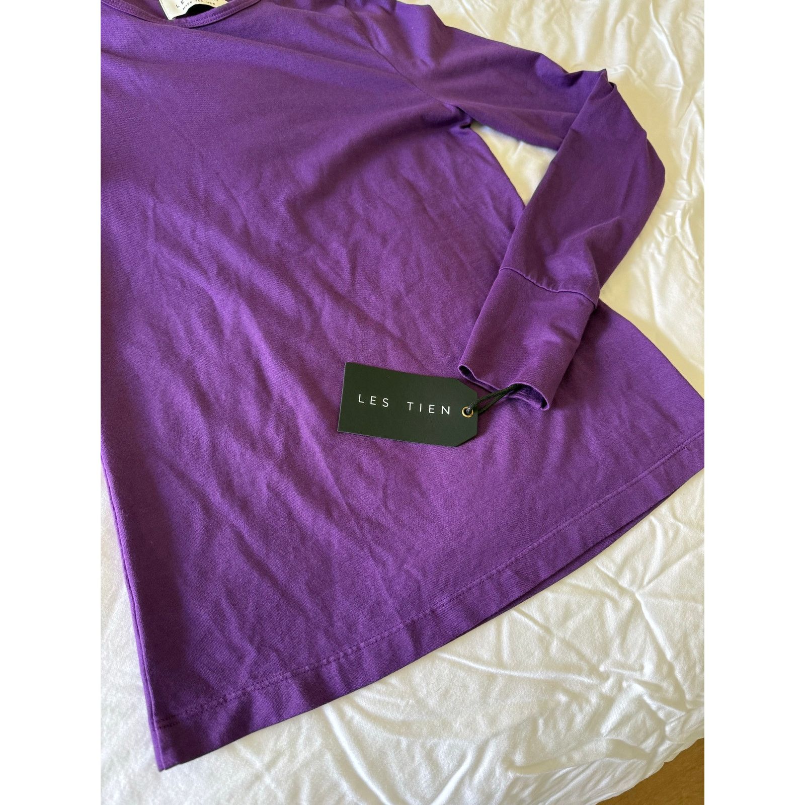 Les Tien $110 New Les Tien Supima Modal Fiona Tee - Purple - small Size S / US 4 / IT 40 - 6 Thumbnail