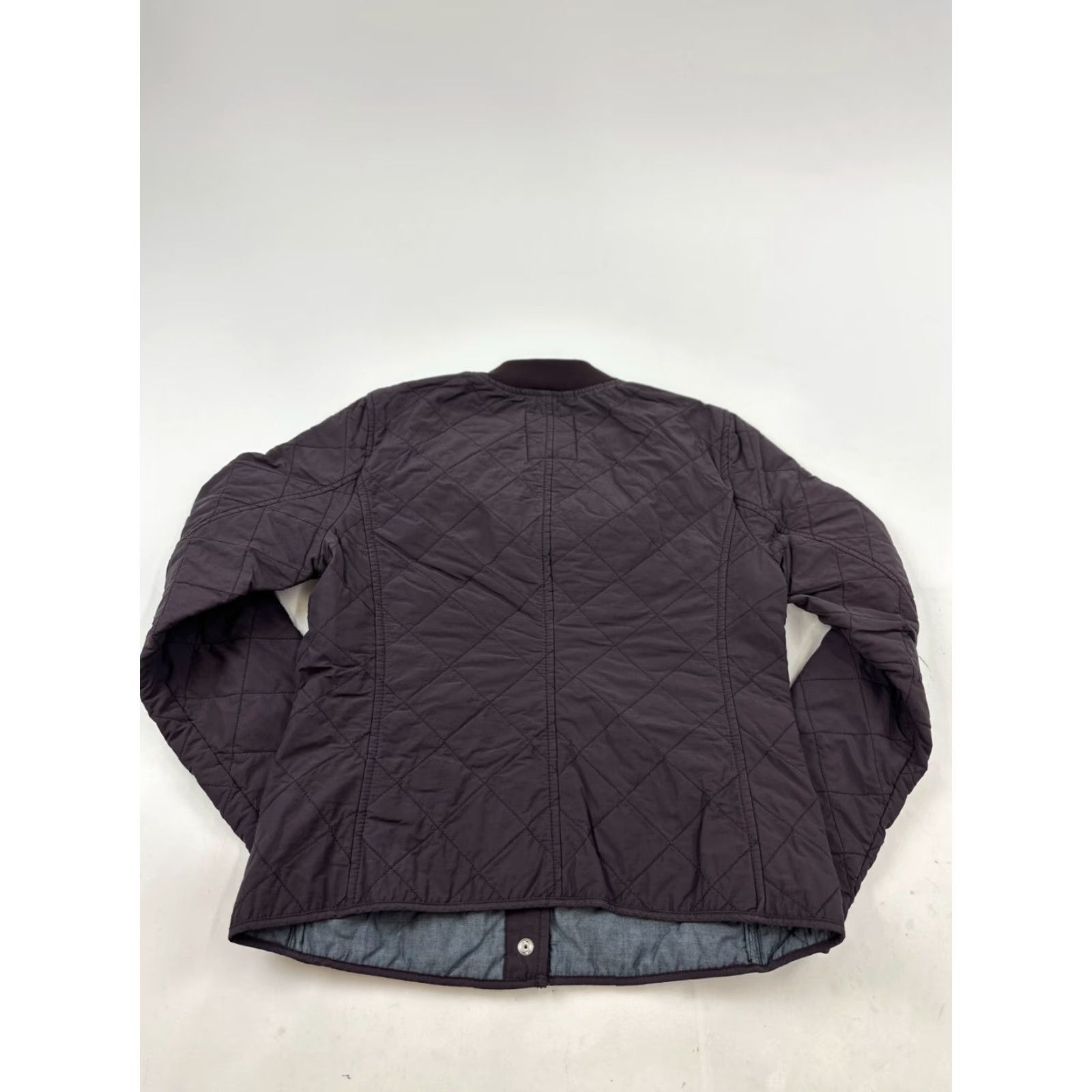 Gap Gap Bomber Jacket Womens M Purple Zip Pocket Quilted Lightweight Full Zip Snap Front Regular Fit, Casual Outdoor Season Fall Winter - N/A Size M / US 6-8 / IT 42-44 - 2 Thumbnail