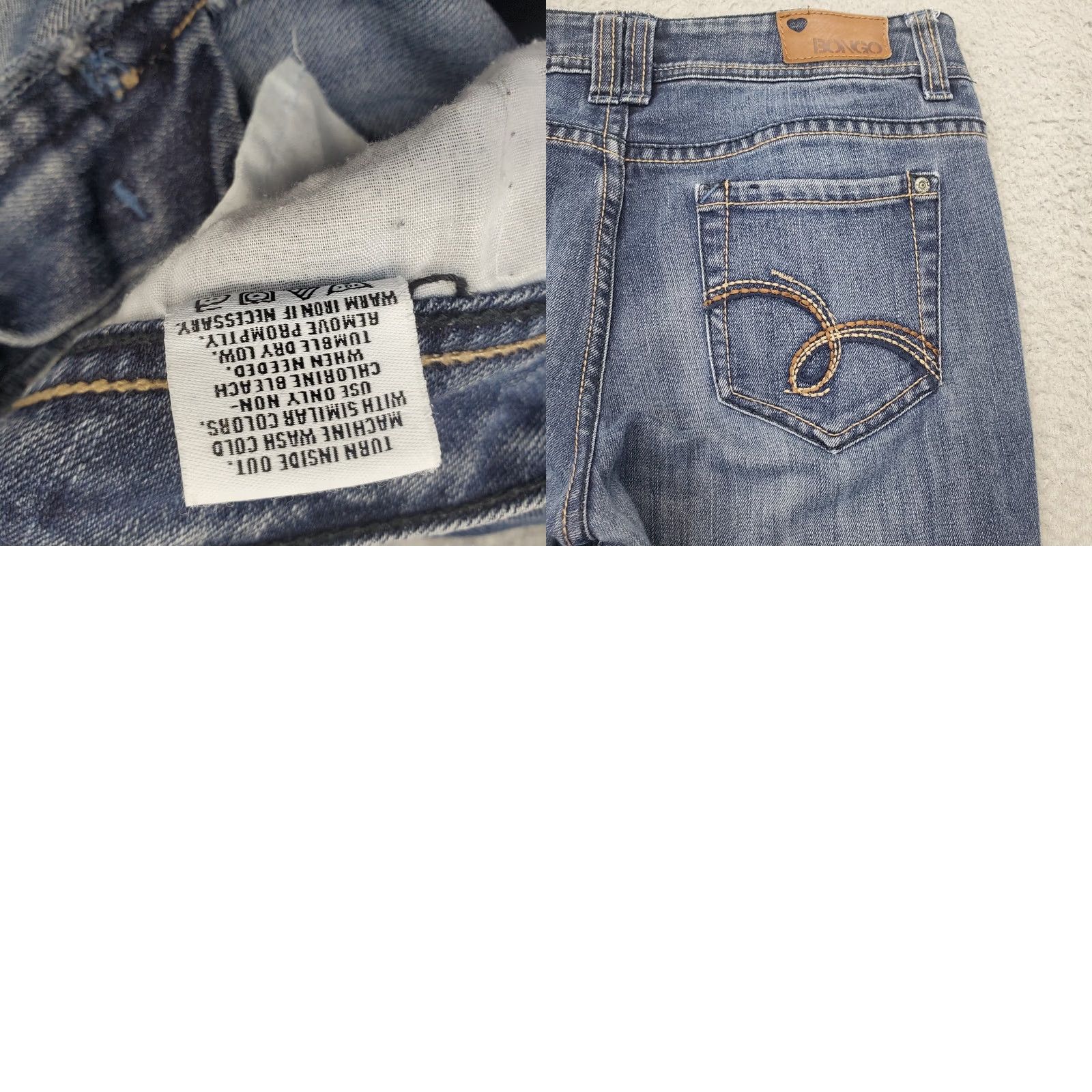 Vintage Bongo Jeans Womens 7 Blue Denim Faded Stretch Streetwear Ultra Skinny Researchers? Size 28" / US 6 / IT 42 - 8 Thumbnail