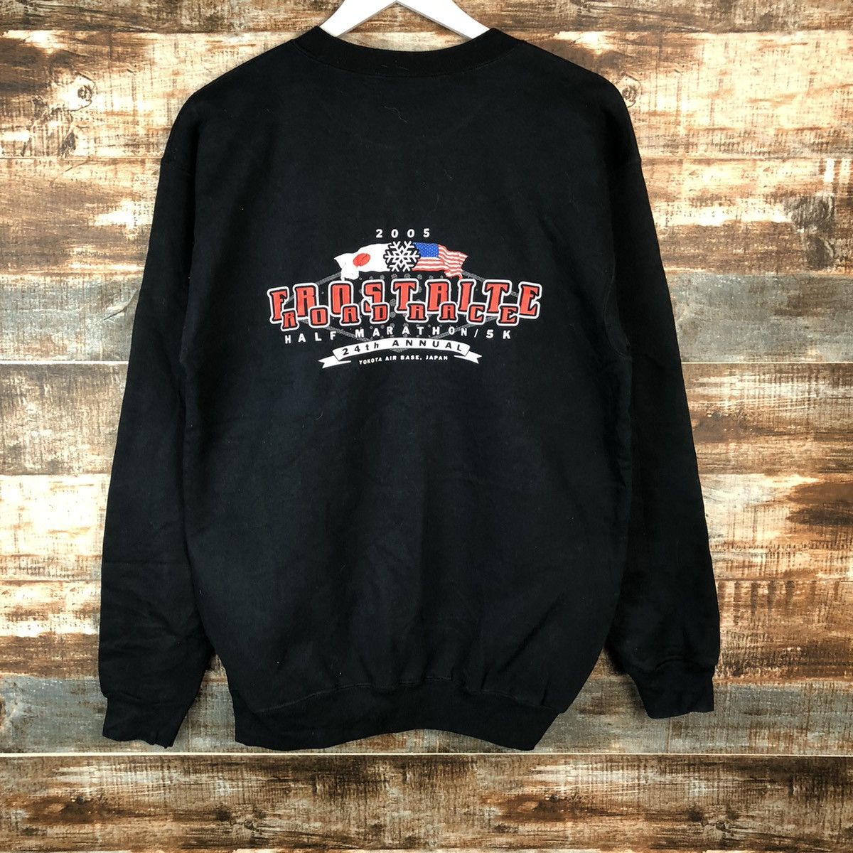 Japanese Brand Yokota Striders Running Club Black Sweatshirt #A2065 Size US M / EU 48-50 / 2 - 3 Thumbnail