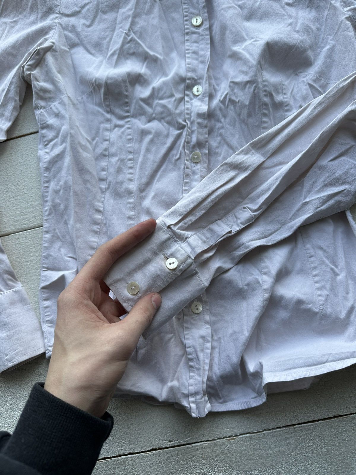 Designer × Dolce & Gabbana × Vintage 🚨VNTG Dolce & Gabbana SHIRT BUTTON UP very rare 00s LUXURY Size M / US 6-8 / IT 42-44 - 9 Thumbnail