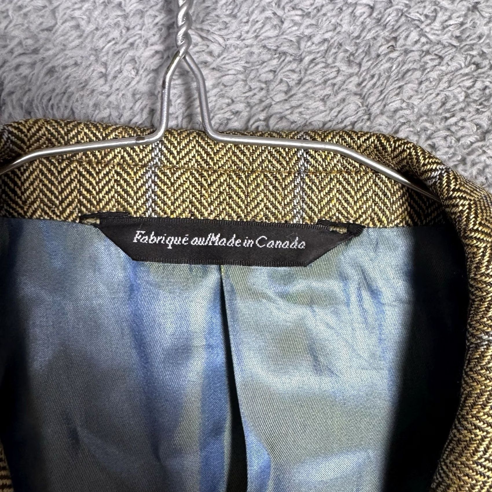 Vintage Coppley Sport Coat Mens 42T 100% Silk Windowpane Herringbone Blazer Suit Jacket Size 42R - 5 Thumbnail
