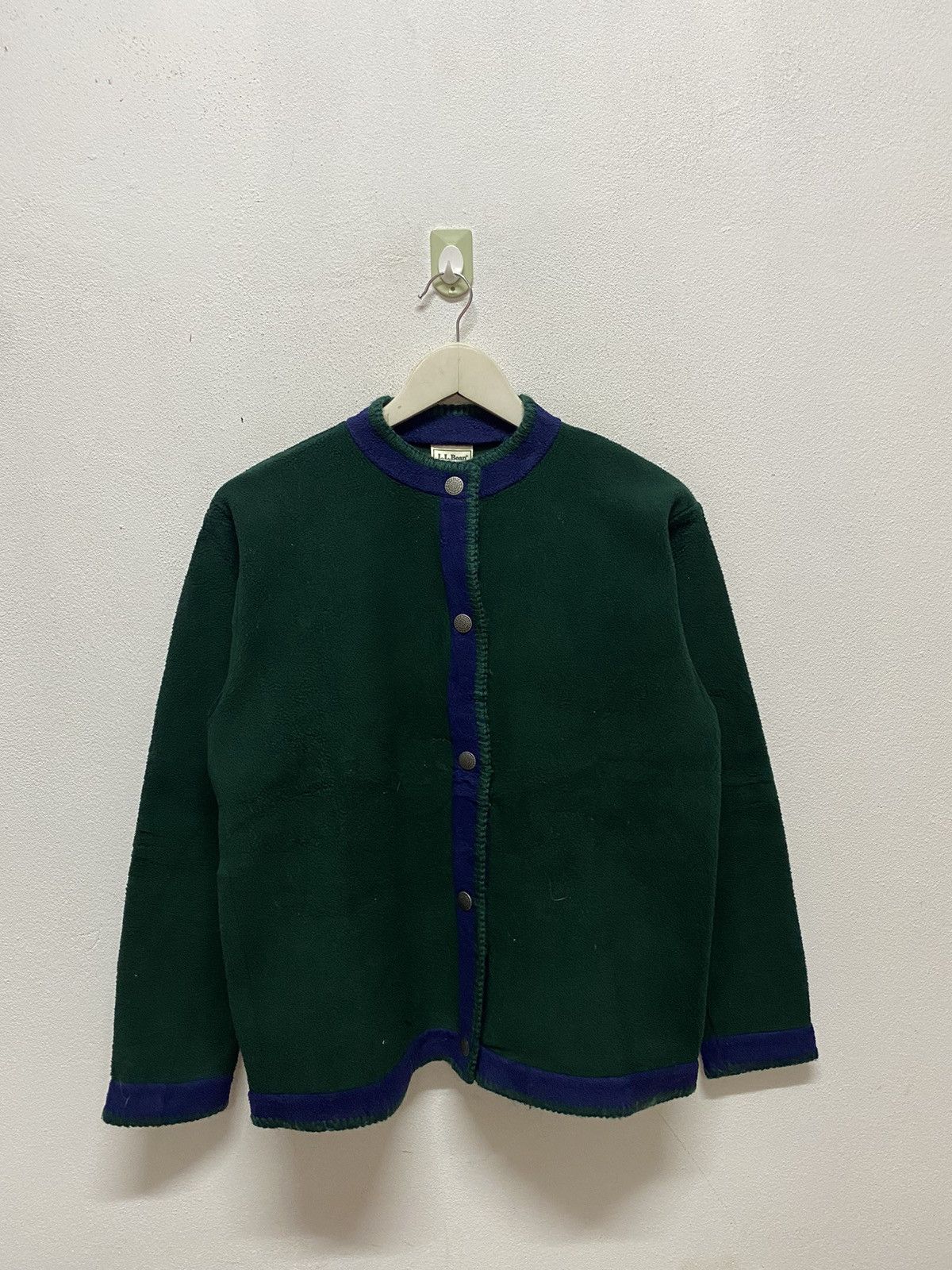 L.L. BEAN GREEN GERMAN/NORDIC STYLE FLEECE JACKET